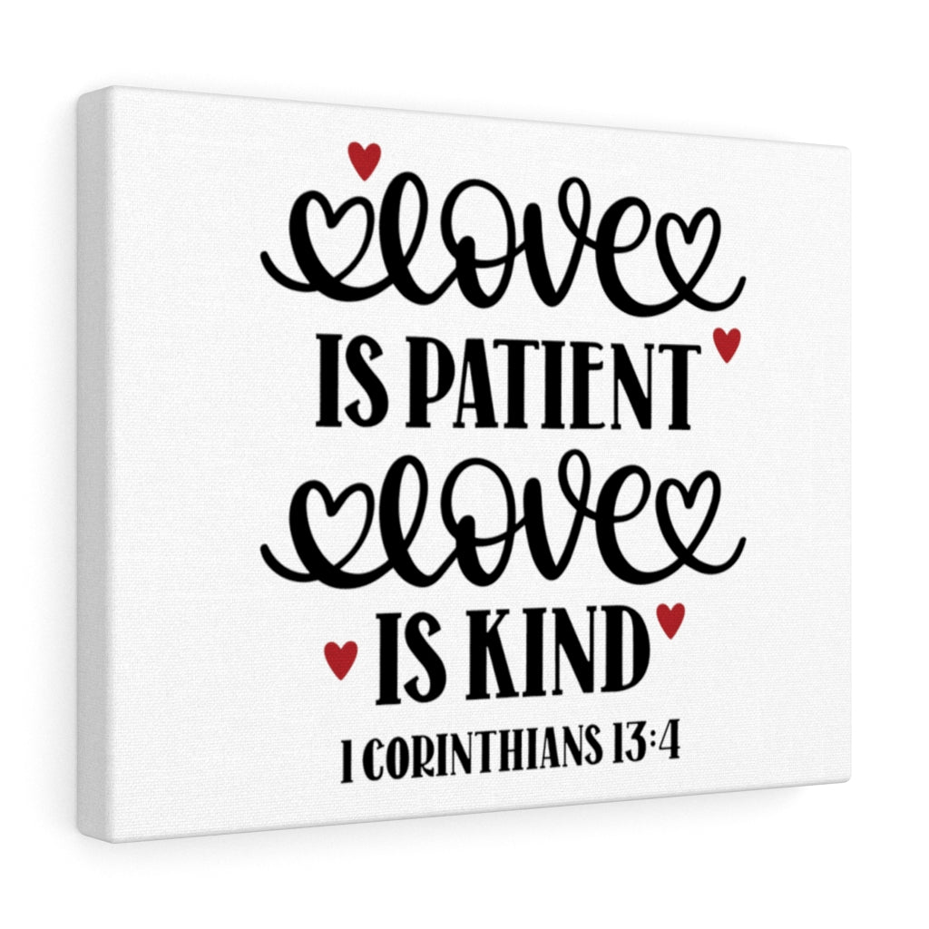 Scripture Walls Love 1 Corinthians 13:4 Bible Verse Canvas Christian Wall Art Ready to Hang Unframed-Express Your Love Gifts