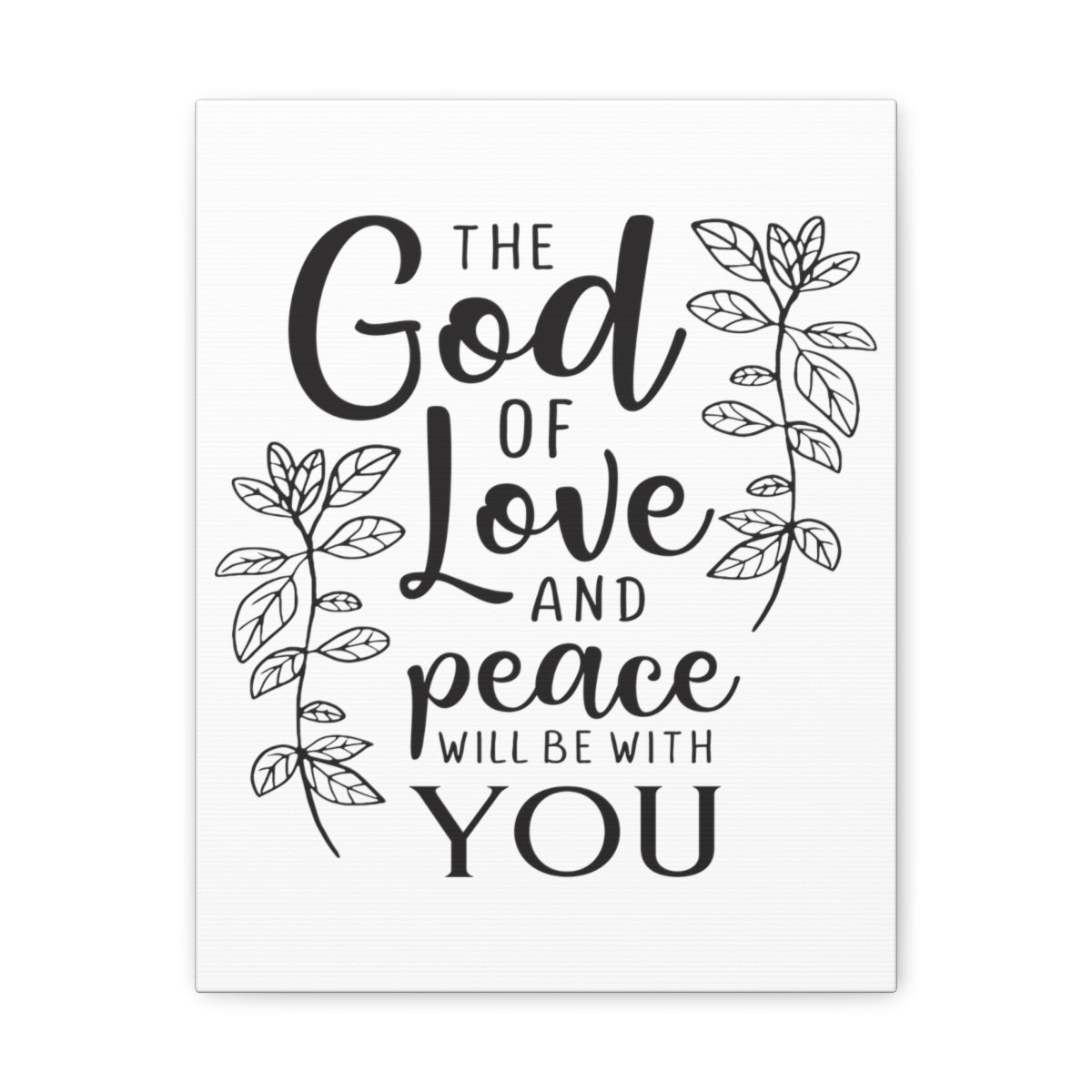Scripture Walls Love And Peace Romans 15:33 Christian Wall Art Print Ready to Hang Unframed-Express Your Love Gifts