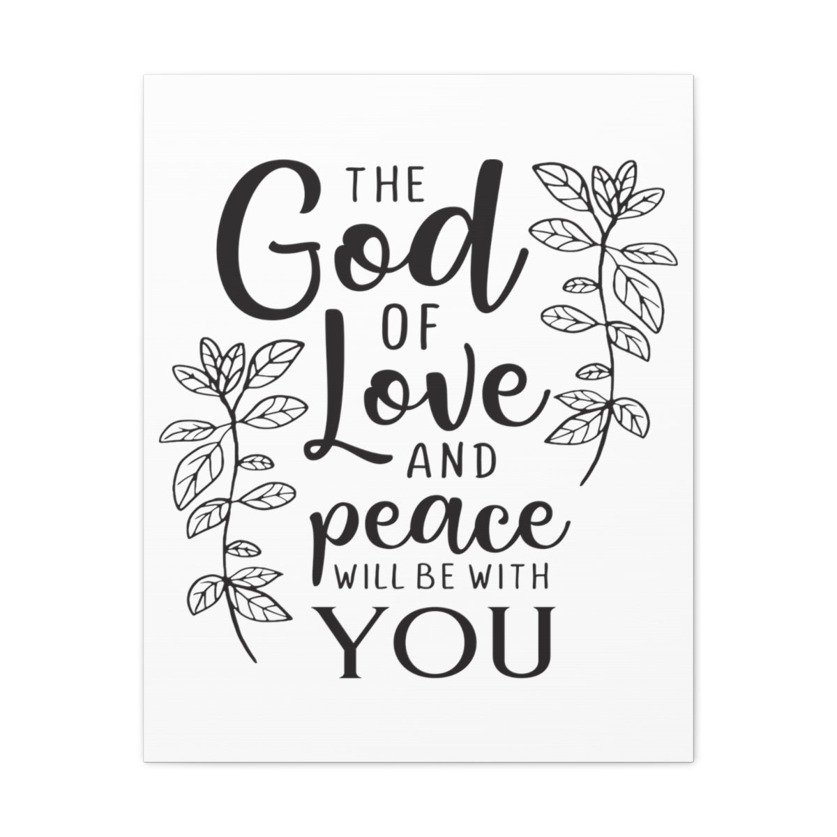 Scripture Walls Love And Peace Romans 15:33 Christian Wall Art Print Ready to Hang Unframed-Express Your Love Gifts