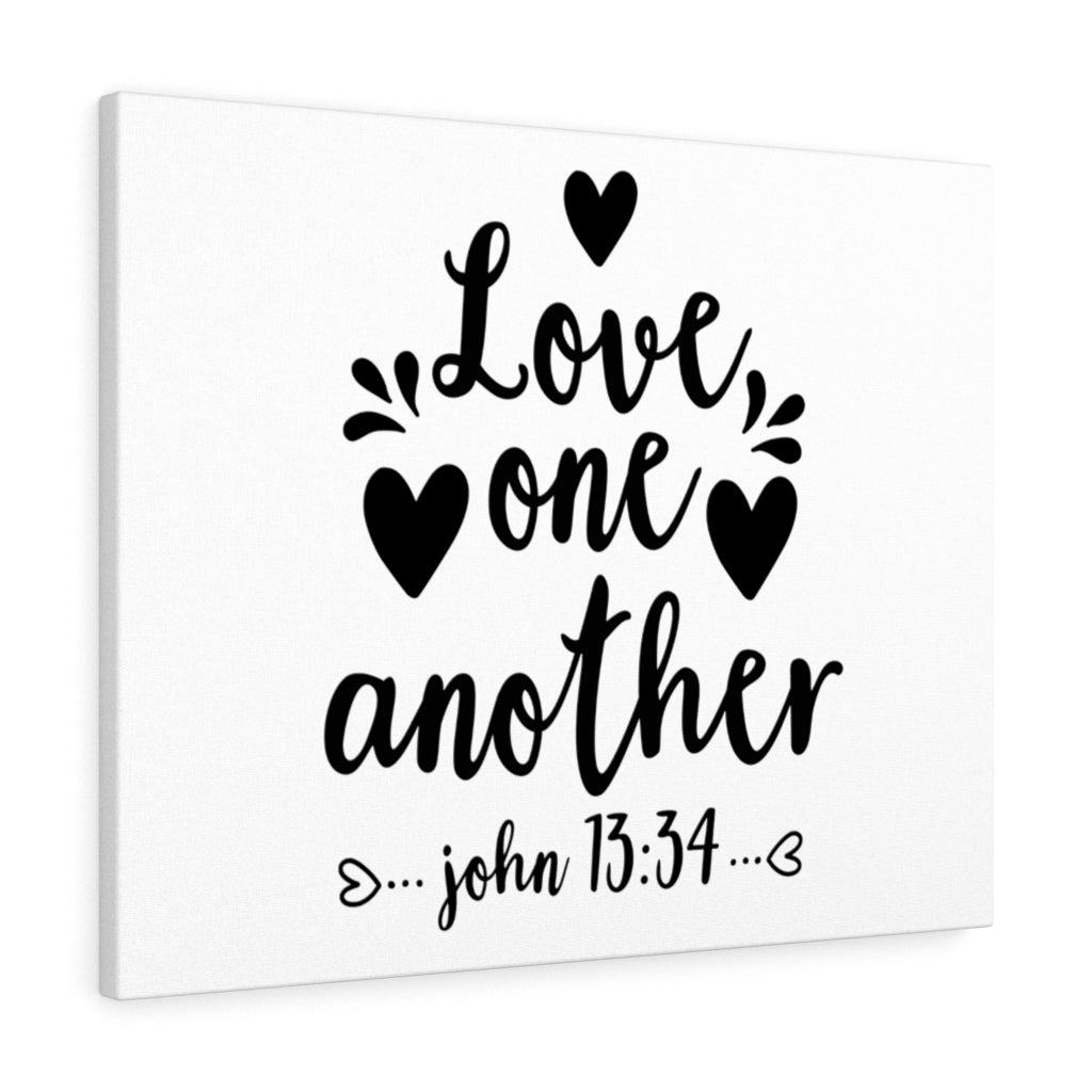 Scripture Walls Love Another John 13:34 Bible Verse Canvas Christian Wall Art Ready to Hang Unframed-Express Your Love Gifts