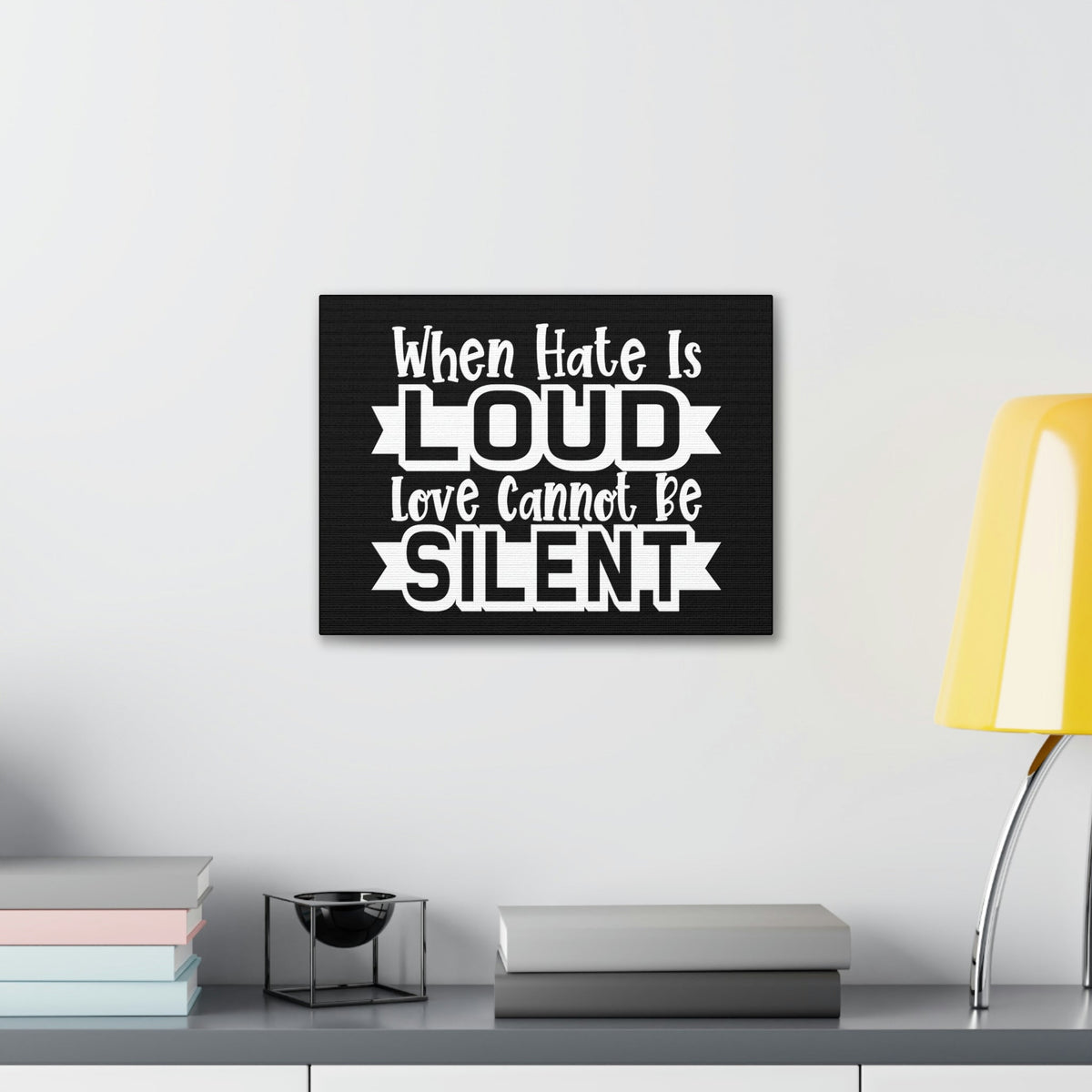 Scripture Walls Love Cannot Be Silent 1 Corinthians 13:1 Christian Wall Art Print Ready to Hang Unframed-Express Your Love Gifts