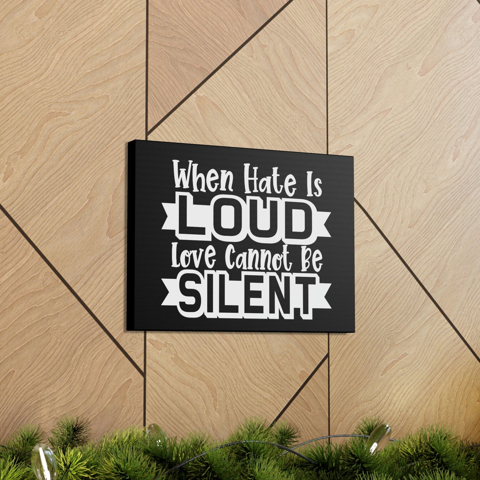 Scripture Walls Love Cannot Be Silent 1 Corinthians 13:1 Christian Wall Art Print Ready to Hang Unframed-Express Your Love Gifts