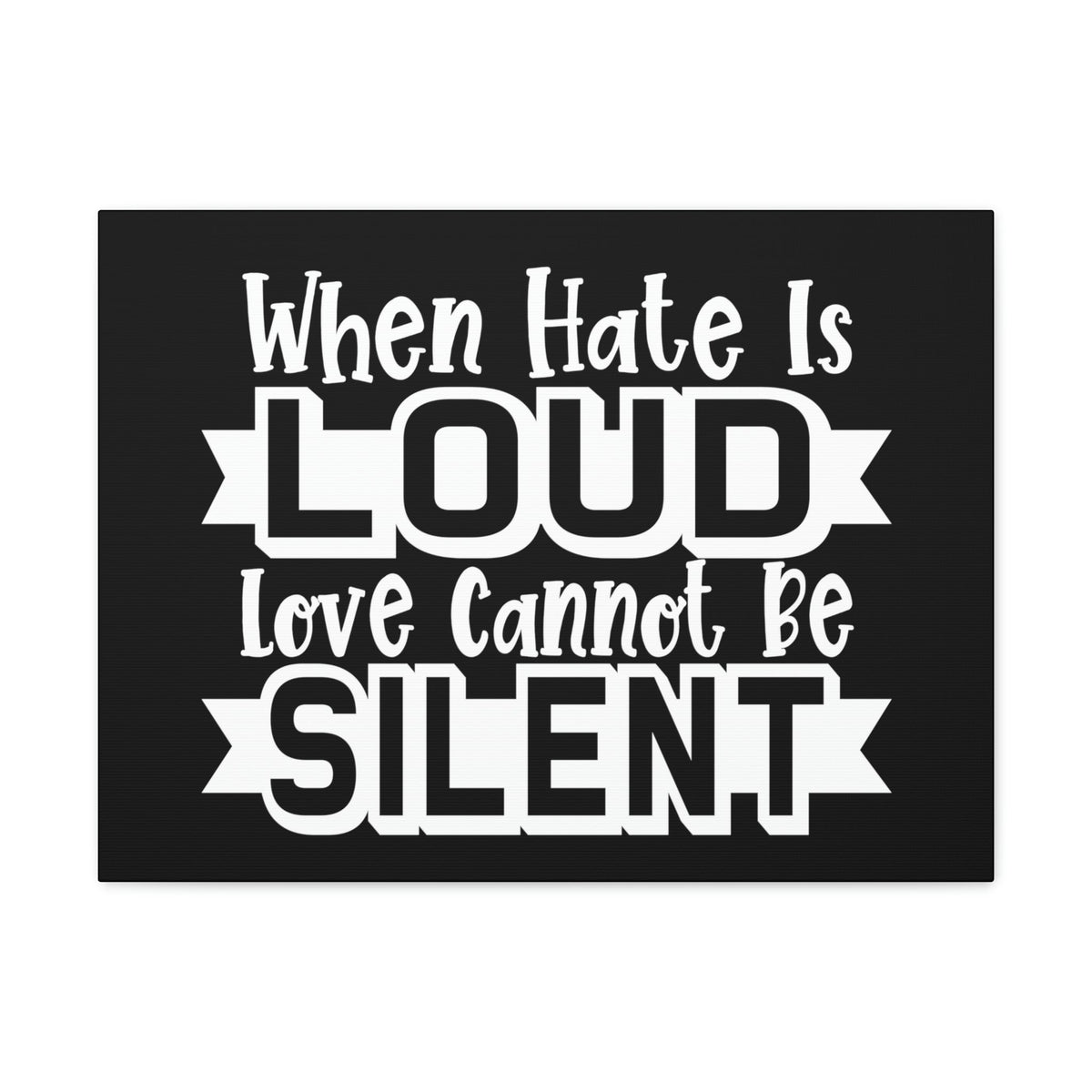 Scripture Walls Love Cannot Be Silent 1 Corinthians 13:1 Christian Wall Art Print Ready to Hang Unframed-Express Your Love Gifts