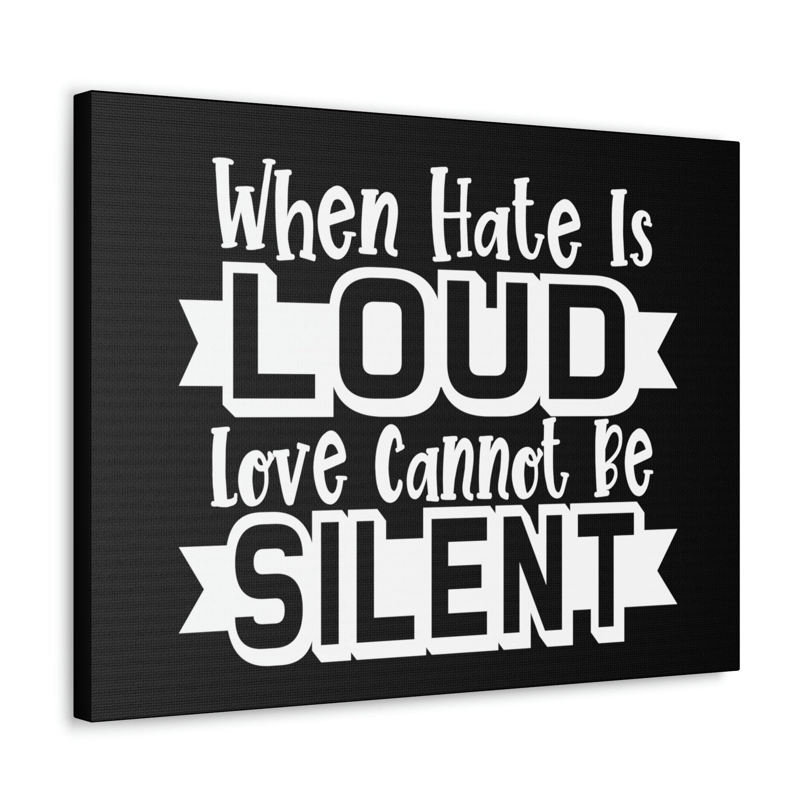 Scripture Walls Love Cannot Be Silent 1 Corinthians 13:1 Christian Wall Art Print Ready to Hang Unframed-Express Your Love Gifts