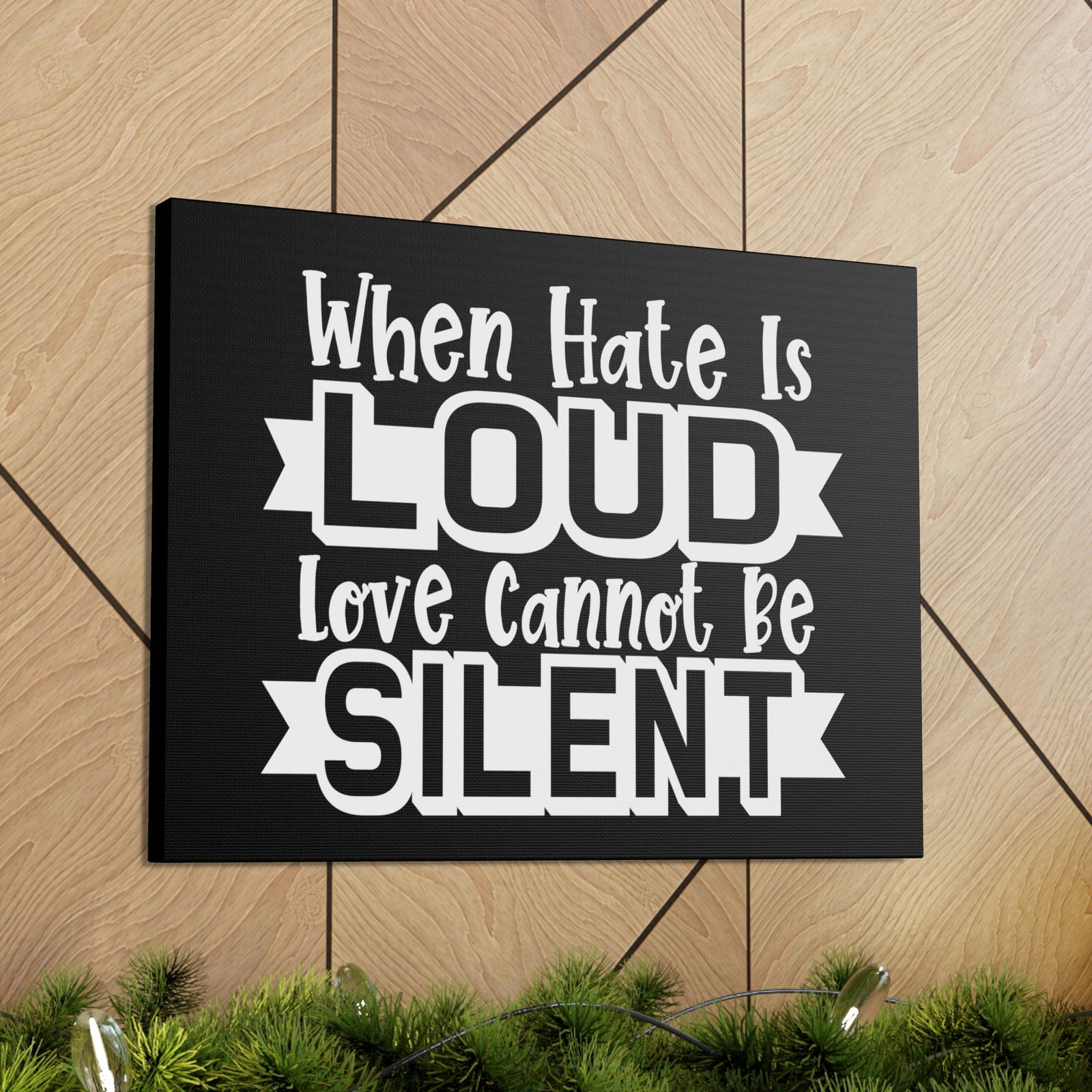 Scripture Walls Love Cannot Be Silent 1 Corinthians 13:1 Christian Wall Art Print Ready to Hang Unframed-Express Your Love Gifts