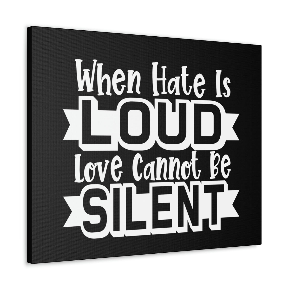 Scripture Walls Love Cannot Be Silent 1 Corinthians 13:1 Christian Wall Art Print Ready to Hang Unframed-Express Your Love Gifts