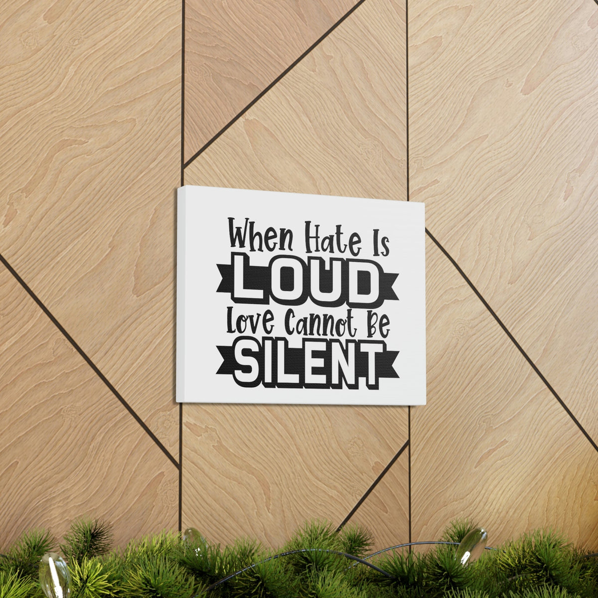 Scripture Walls Love Cannot Be Silent 1 John 4:17 Christian Wall Art Print Ready to Hang Unframed-Express Your Love Gifts