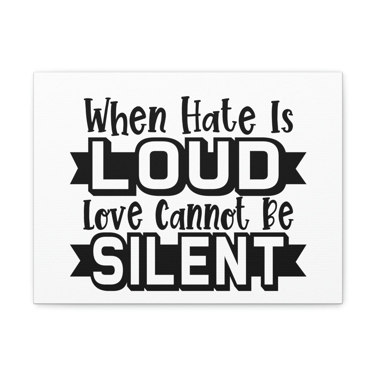 Scripture Walls Love Cannot Be Silent 1 John 4:17 Christian Wall Art Print Ready to Hang Unframed-Express Your Love Gifts