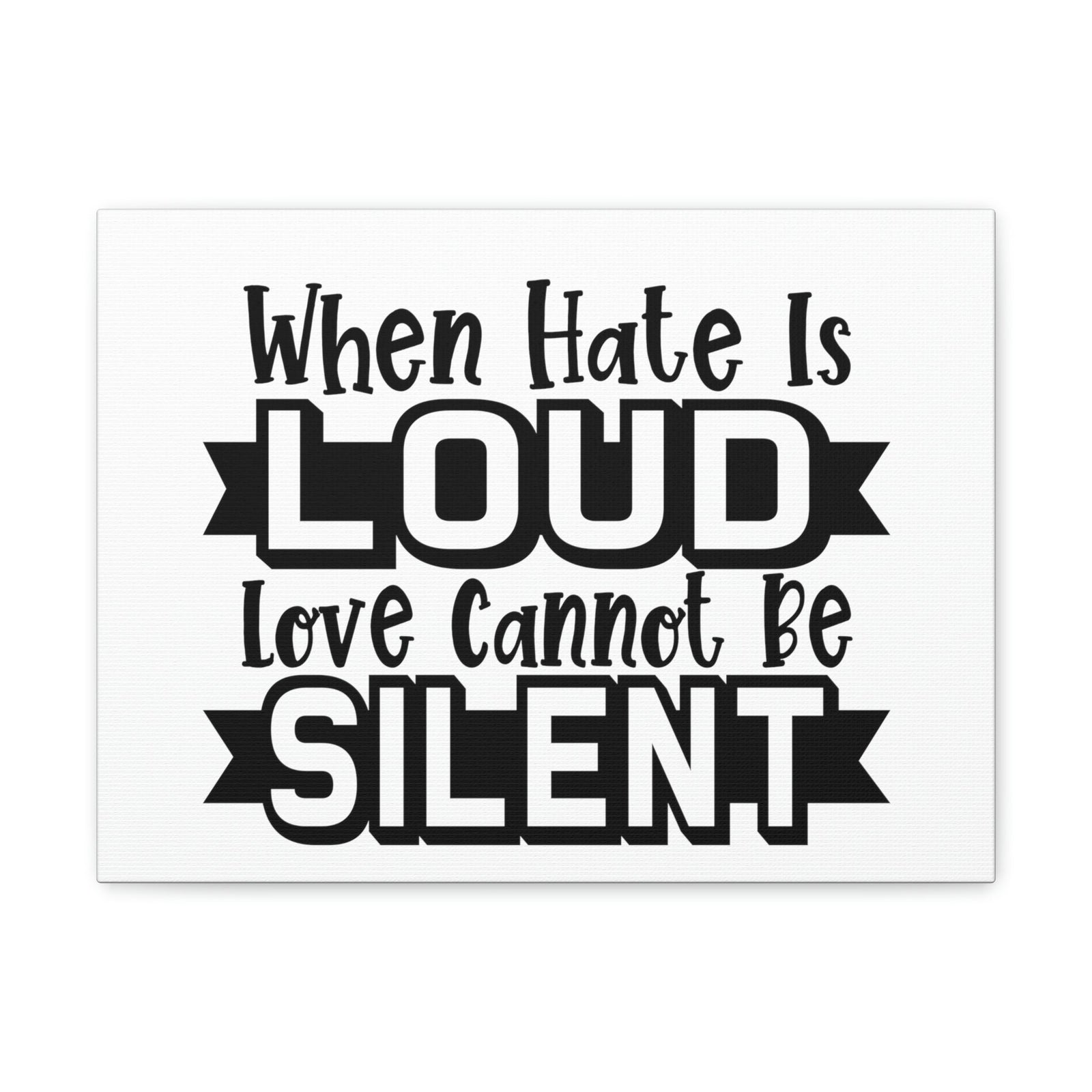 Scripture Walls Love Cannot Be Silent 1 John 4:17 Christian Wall Art Print Ready to Hang Unframed-Express Your Love Gifts