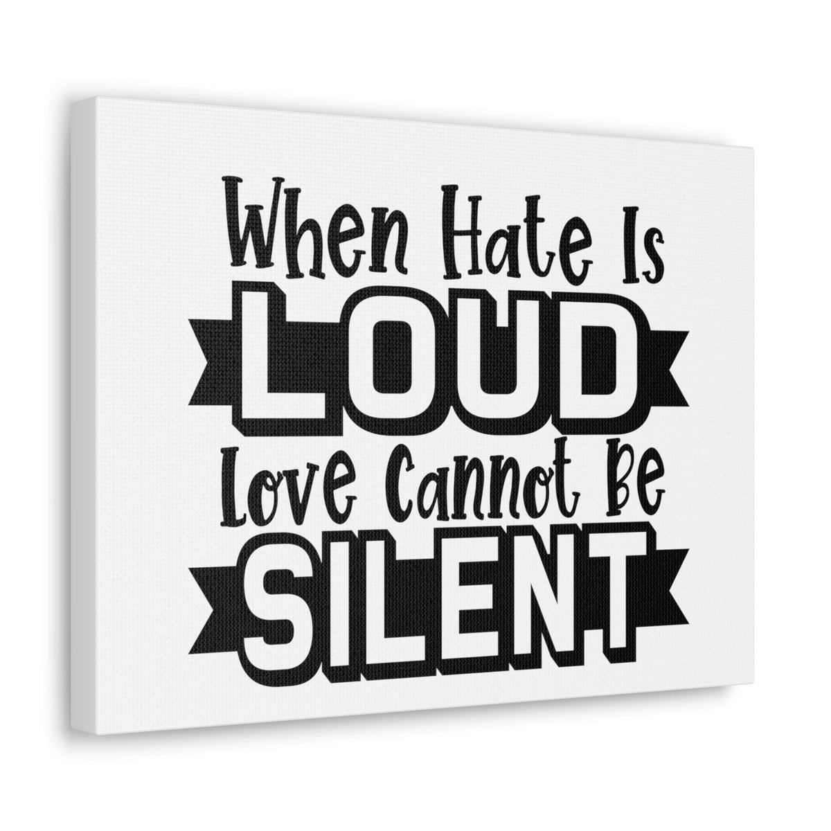 Scripture Walls Love Cannot Be Silent 1 John 4:17 Christian Wall Art Print Ready to Hang Unframed-Express Your Love Gifts