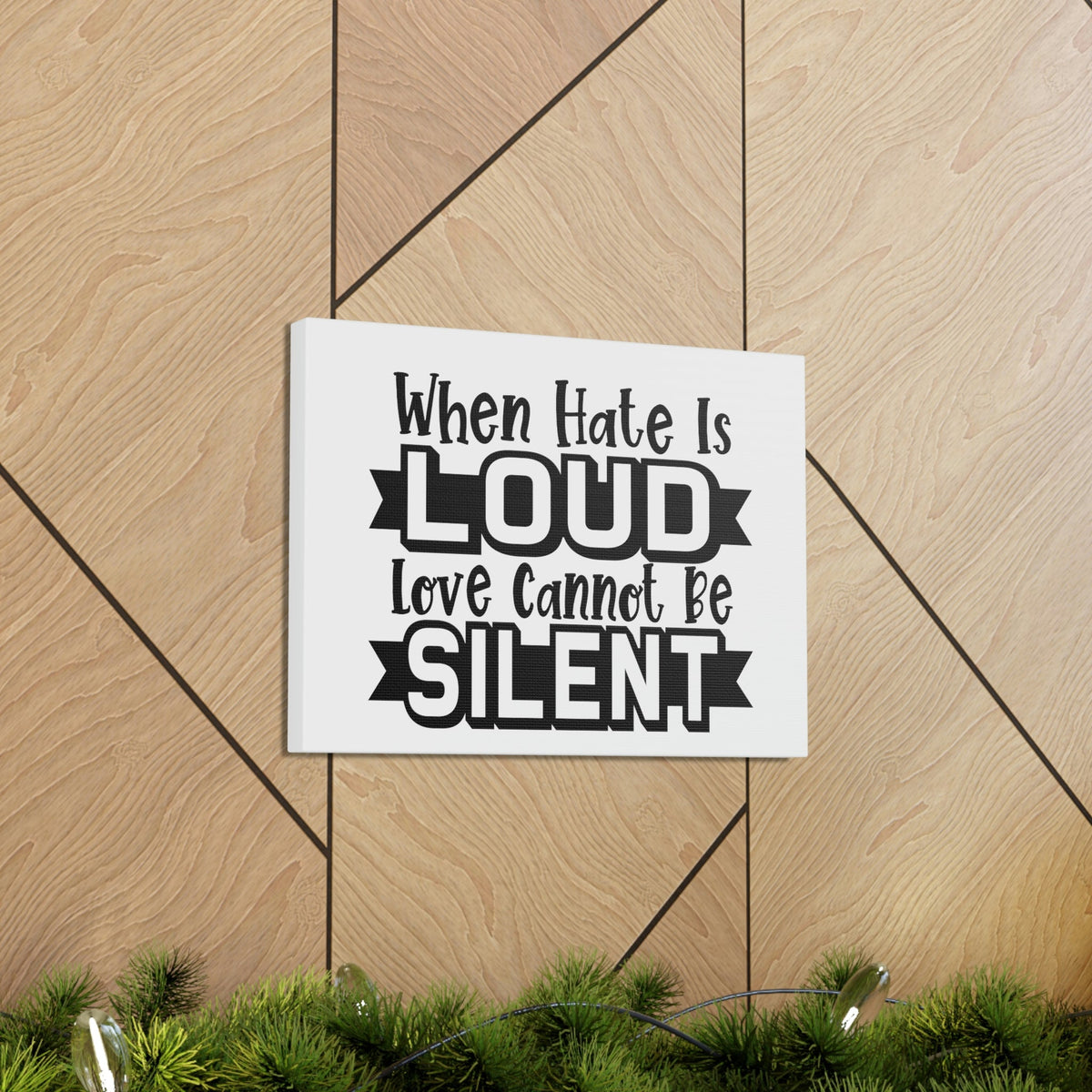 Scripture Walls Love Cannot Be Silent 1 John 4:17 Christian Wall Art Print Ready to Hang Unframed-Express Your Love Gifts