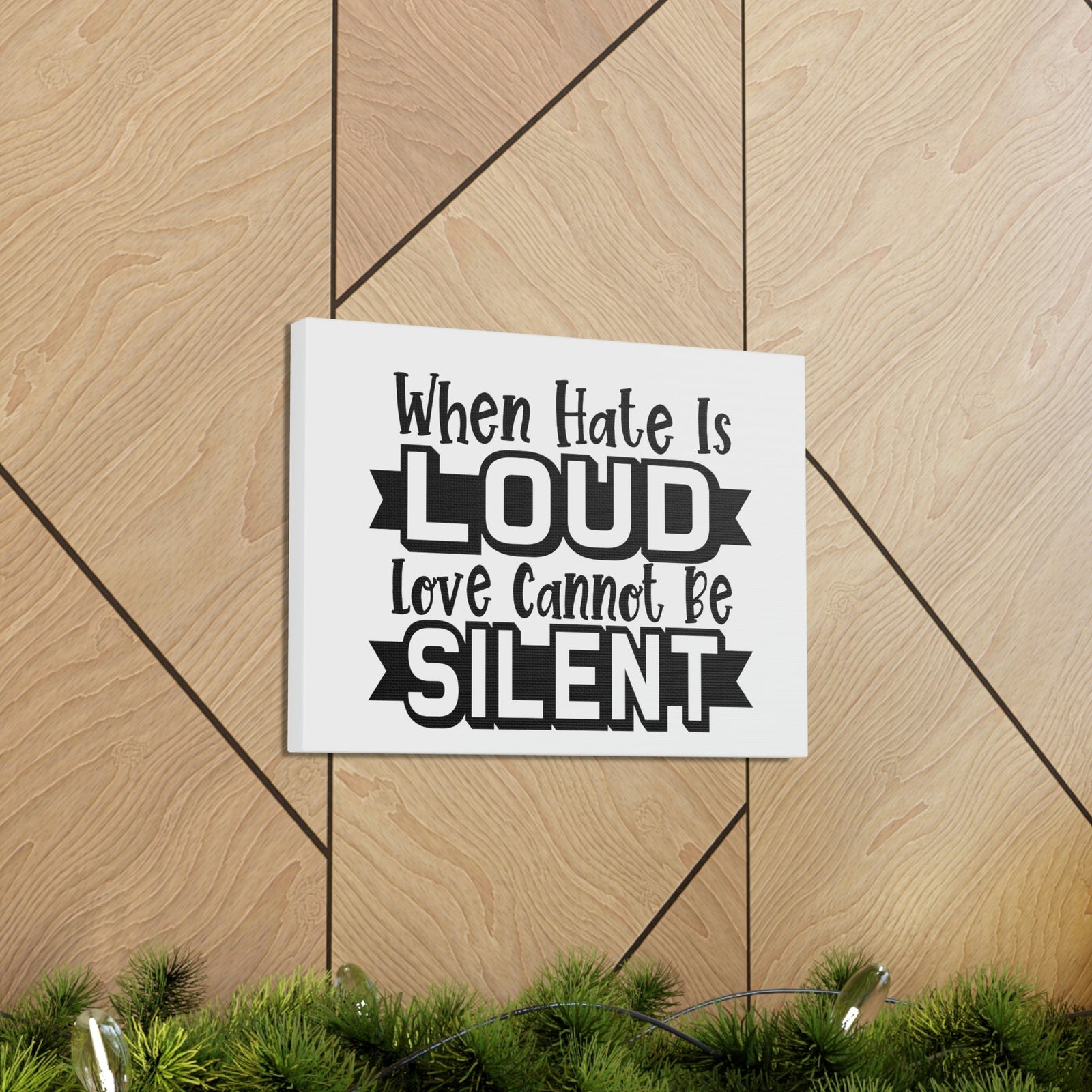 Scripture Walls Love Cannot Be Silent 1 John 4:17 Christian Wall Art Print Ready to Hang Unframed-Express Your Love Gifts