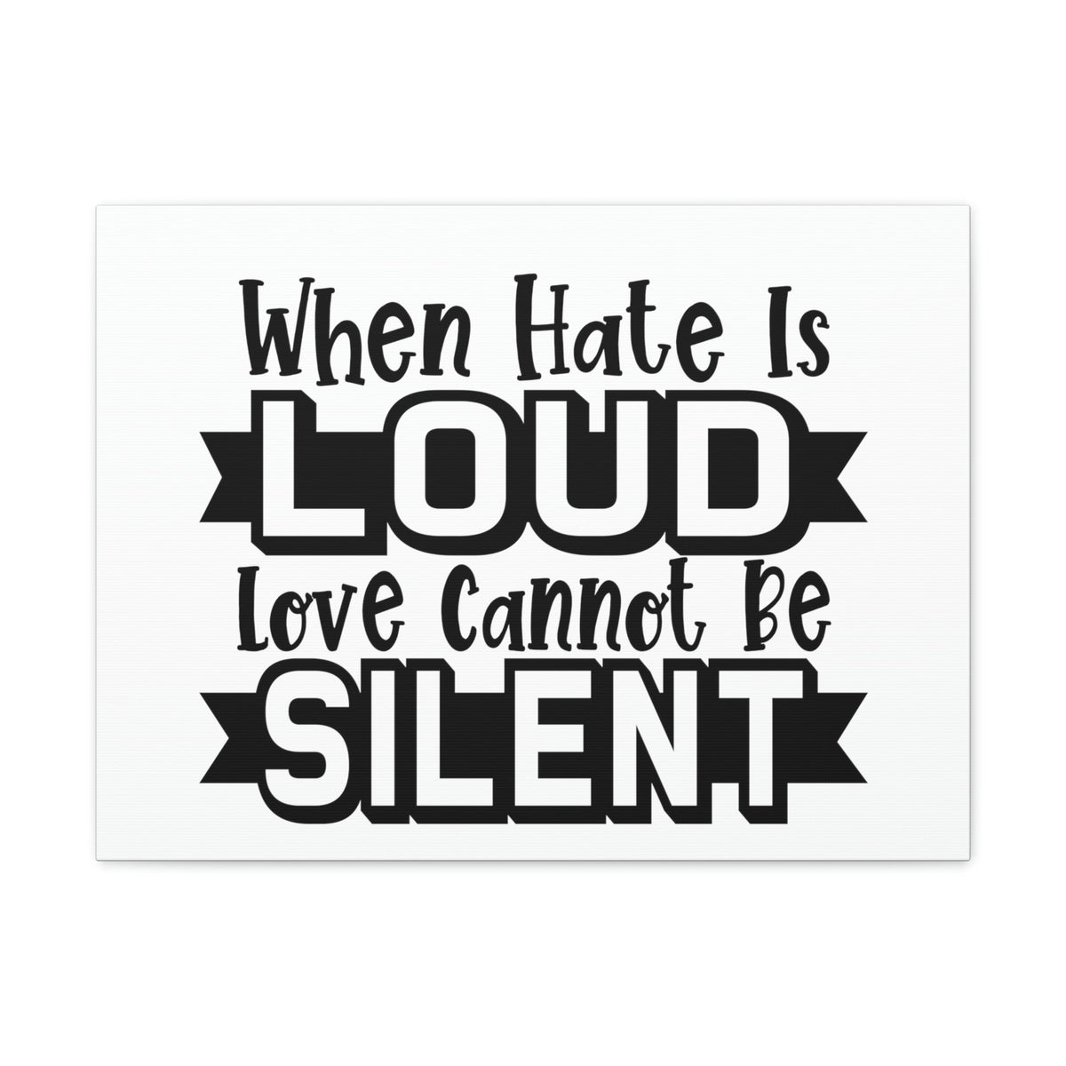 Scripture Walls Love Cannot Be Silent 1 John 4:17 Christian Wall Art Print Ready to Hang Unframed-Express Your Love Gifts