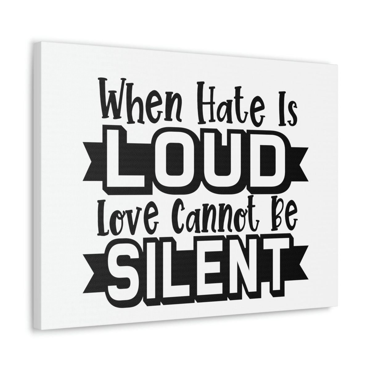 Scripture Walls Love Cannot Be Silent 1 John 4:17 Christian Wall Art Print Ready to Hang Unframed-Express Your Love Gifts