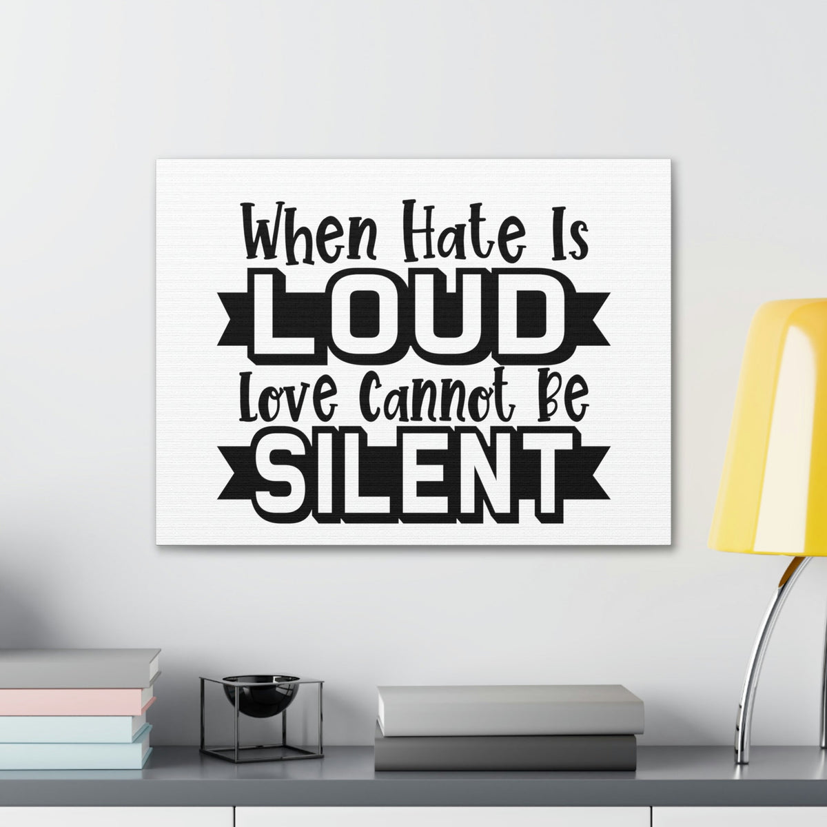 Scripture Walls Love Cannot Be Silent 1 John 4:17 Christian Wall Art Print Ready to Hang Unframed-Express Your Love Gifts