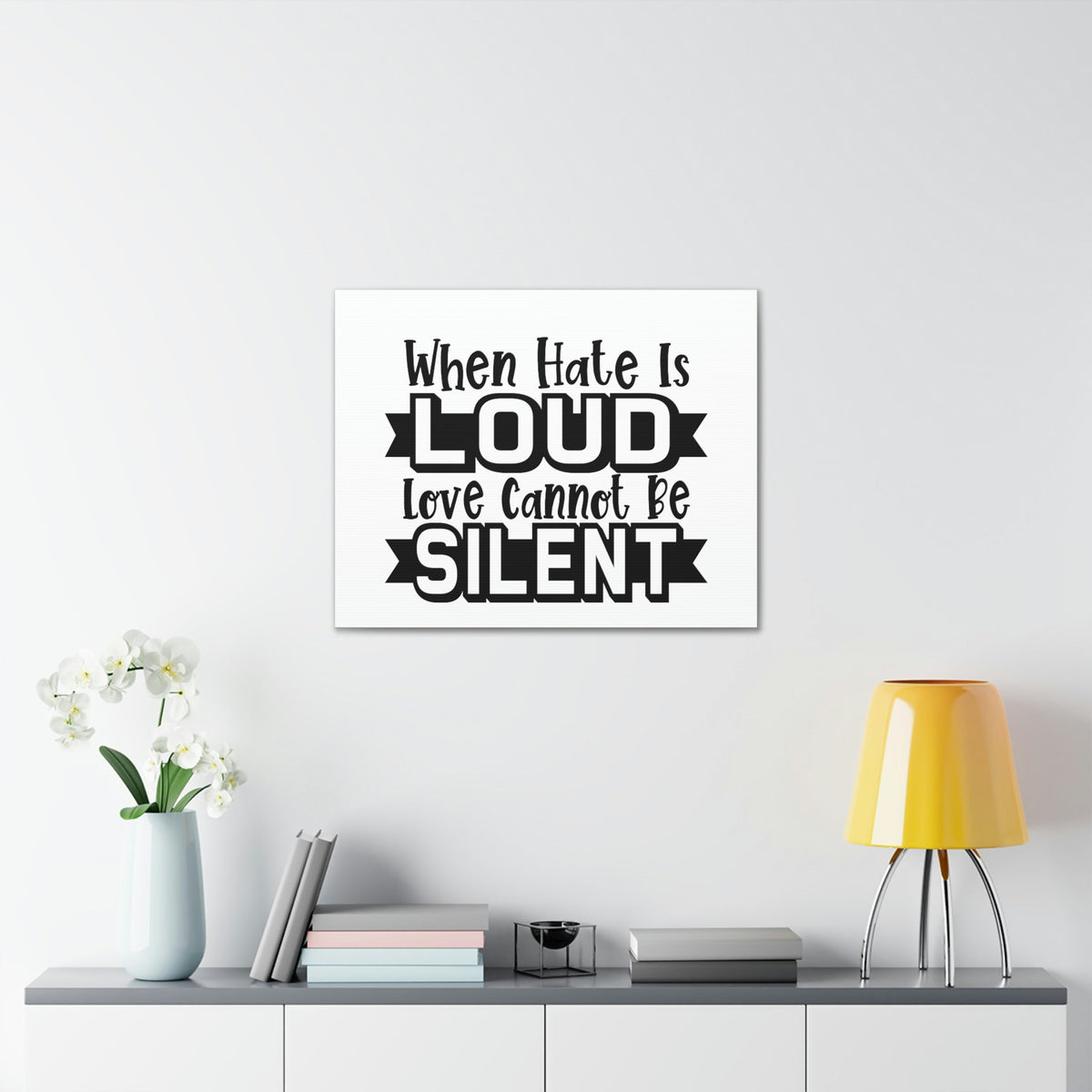 Scripture Walls Love Cannot Be Silent 1 John 4:17 Christian Wall Art Print Ready to Hang Unframed-Express Your Love Gifts