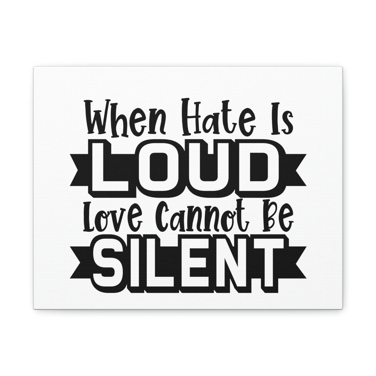 Scripture Walls Love Cannot Be Silent 1 John 4:17 Christian Wall Art Print Ready to Hang Unframed-Express Your Love Gifts