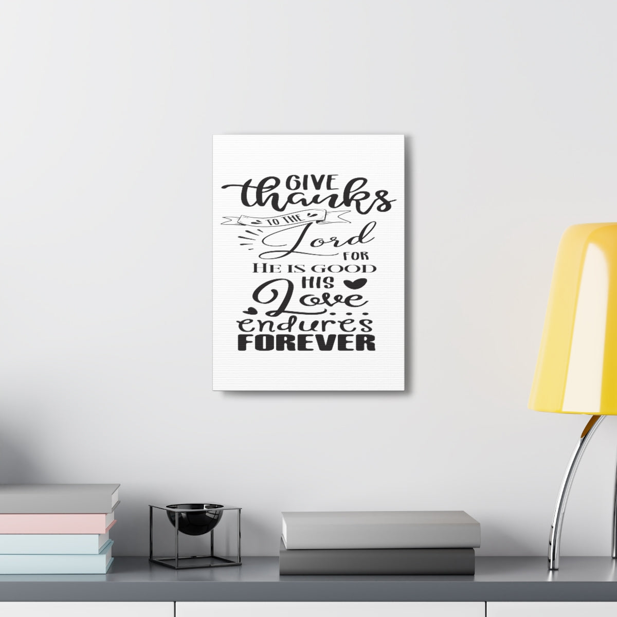 Scripture Walls Love Endures Forever Psalm 100:5 Christian Wall Art Print Ready to Hang Unframed-Express Your Love Gifts