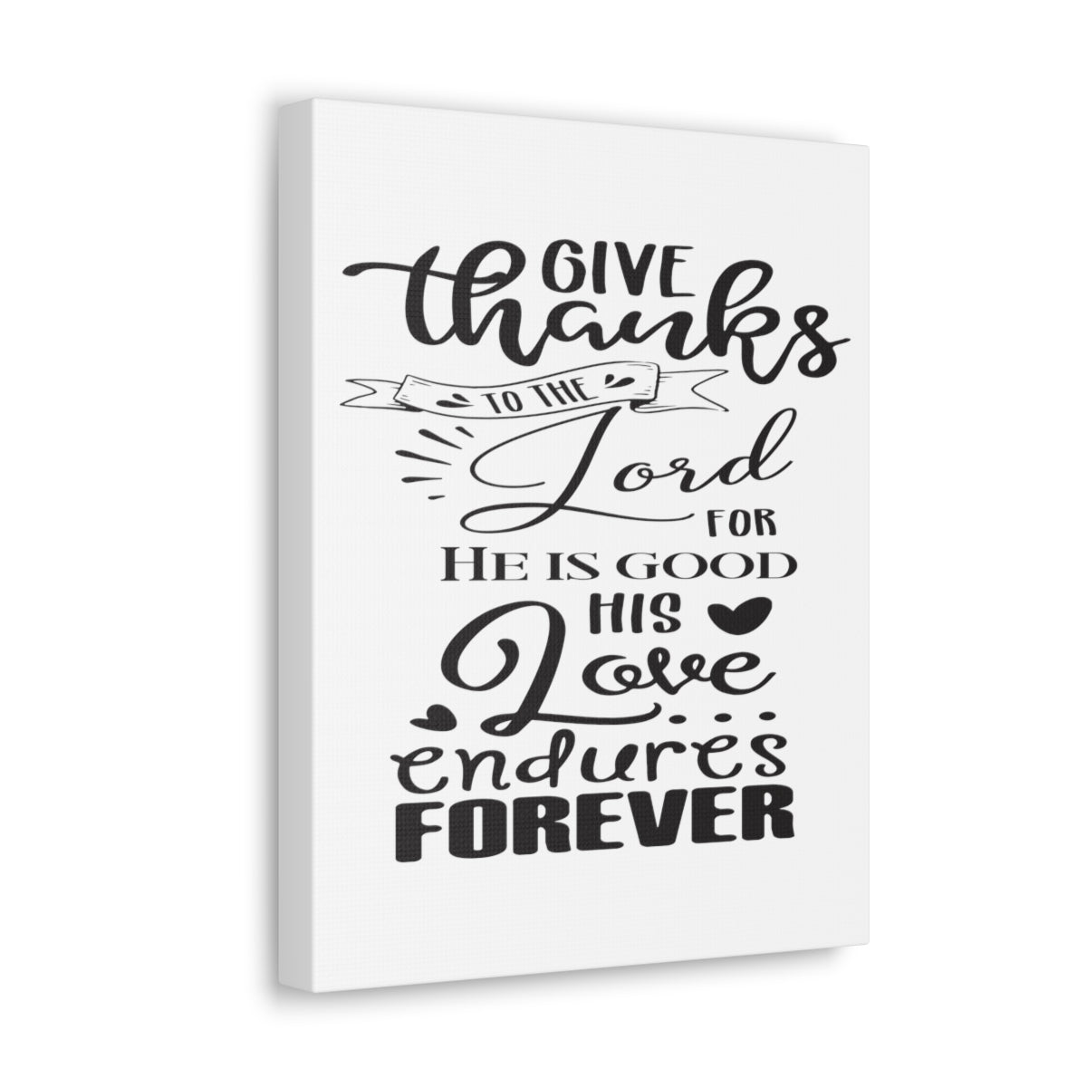 Scripture Walls Love Endures Forever Psalm 100:5 Christian Wall Art Print Ready to Hang Unframed-Express Your Love Gifts
