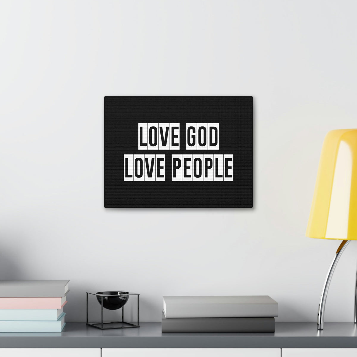 Scripture Walls Love God Love People Luke 10:27 Christian Wall Art Bible Verse Print Ready to Hang Unframed-Express Your Love Gifts