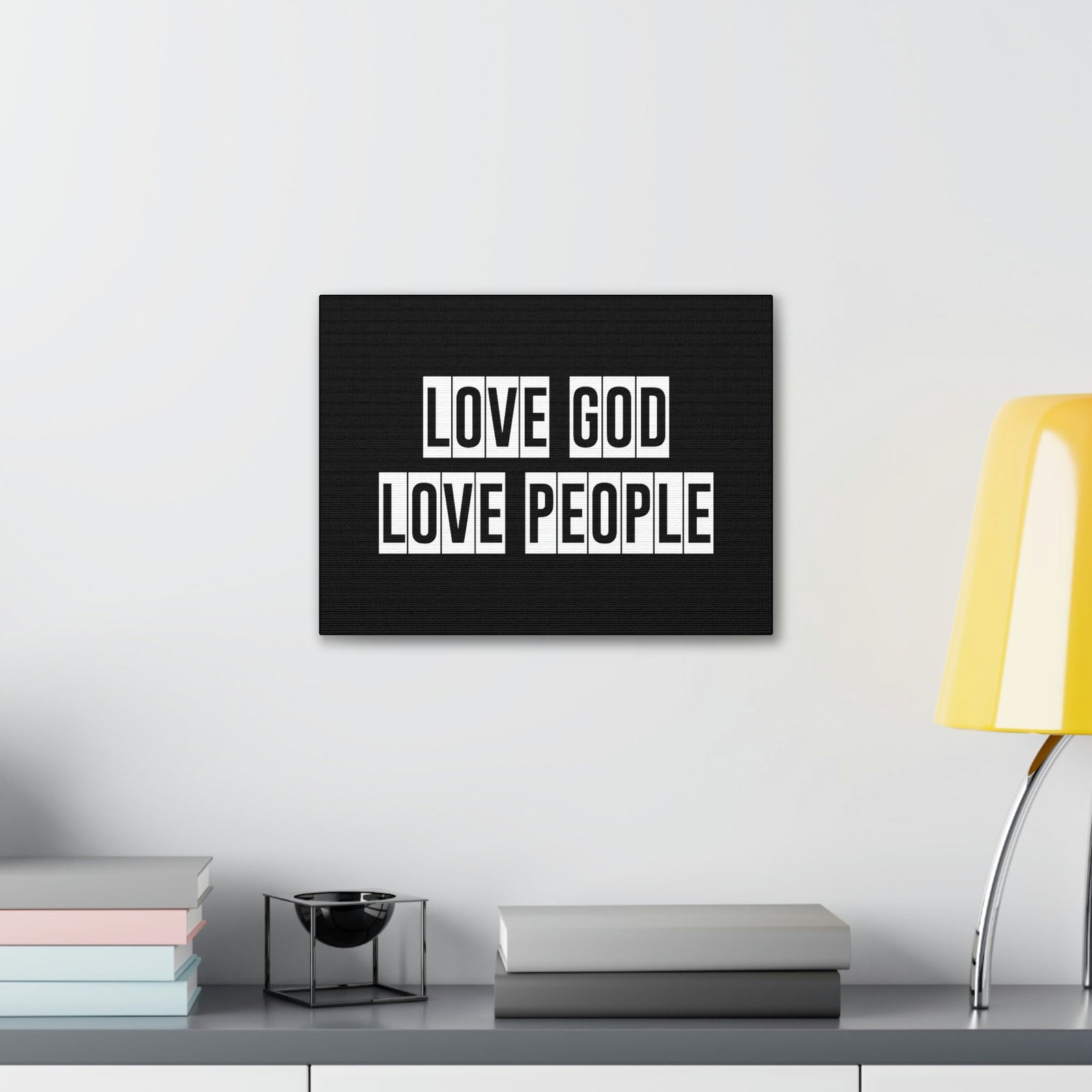 Scripture Walls Love God Love People Luke 10:27 Christian Wall Art Bible Verse Print Ready to Hang Unframed-Express Your Love Gifts