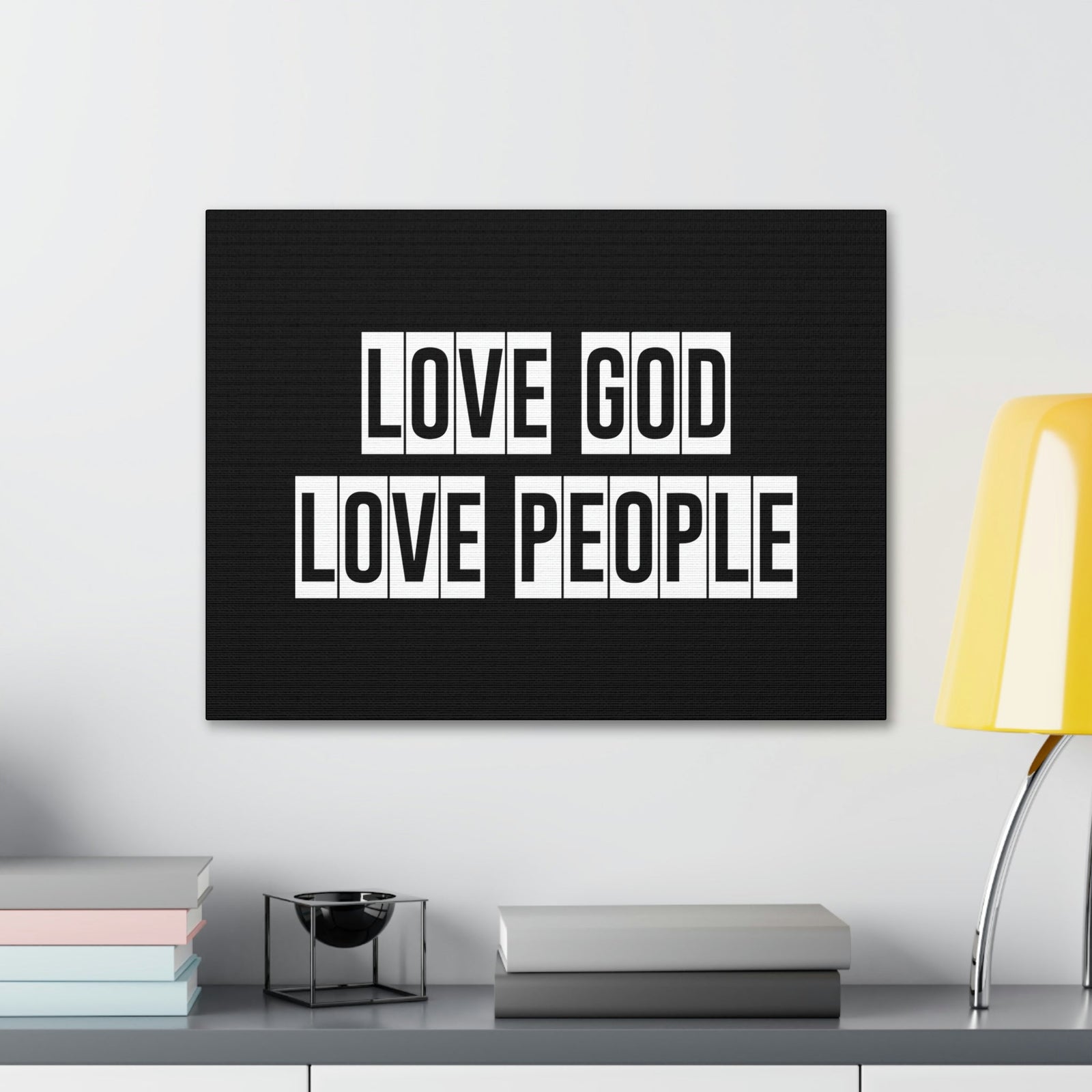 Scripture Walls Love God Love People Luke 10:27 Christian Wall Art Bible Verse Print Ready to Hang Unframed-Express Your Love Gifts