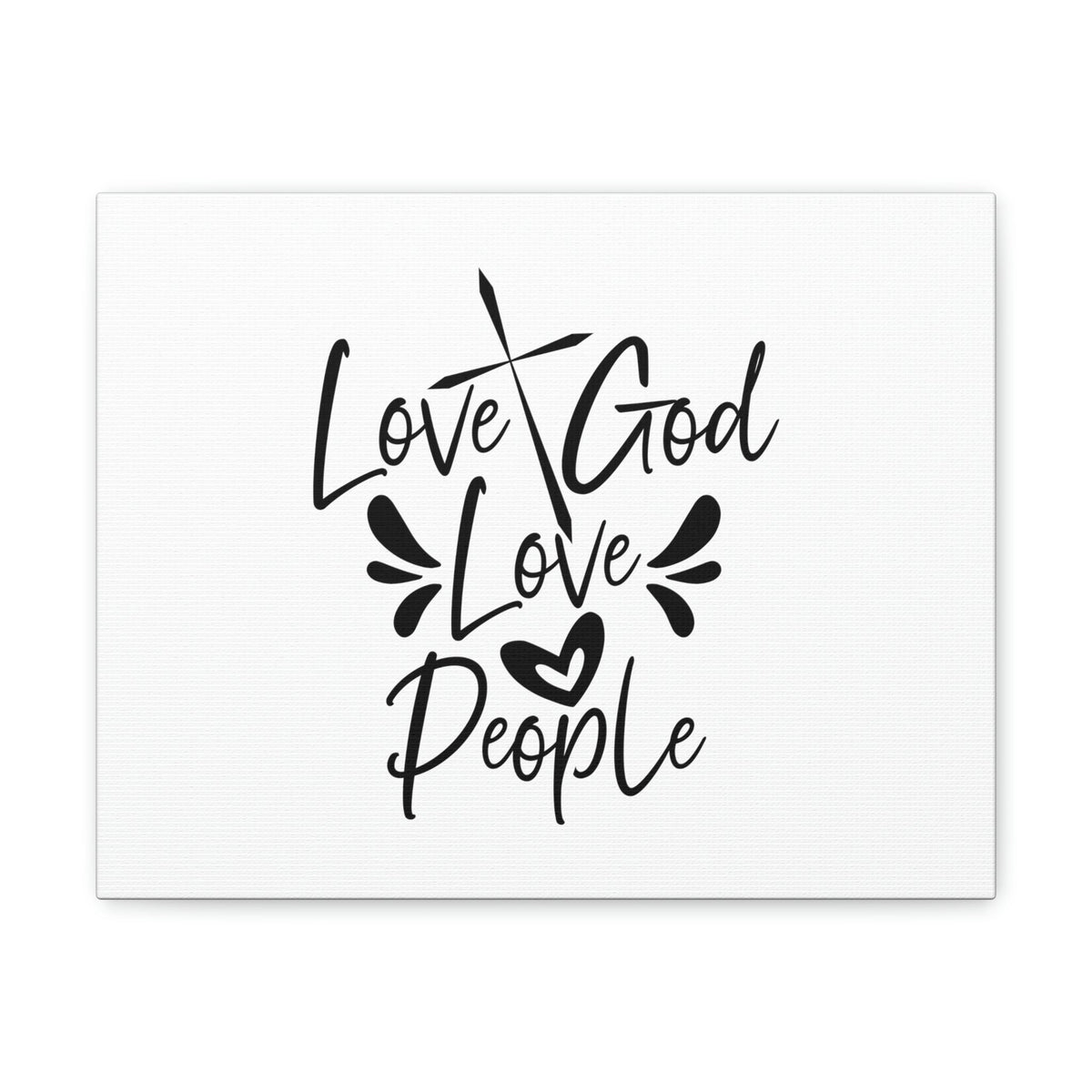Scripture Walls Love God, Love People Luke 10:27 Cross Christian Wall Art Bible Verse Print Ready to Hang Unframed-Express Your Love Gifts