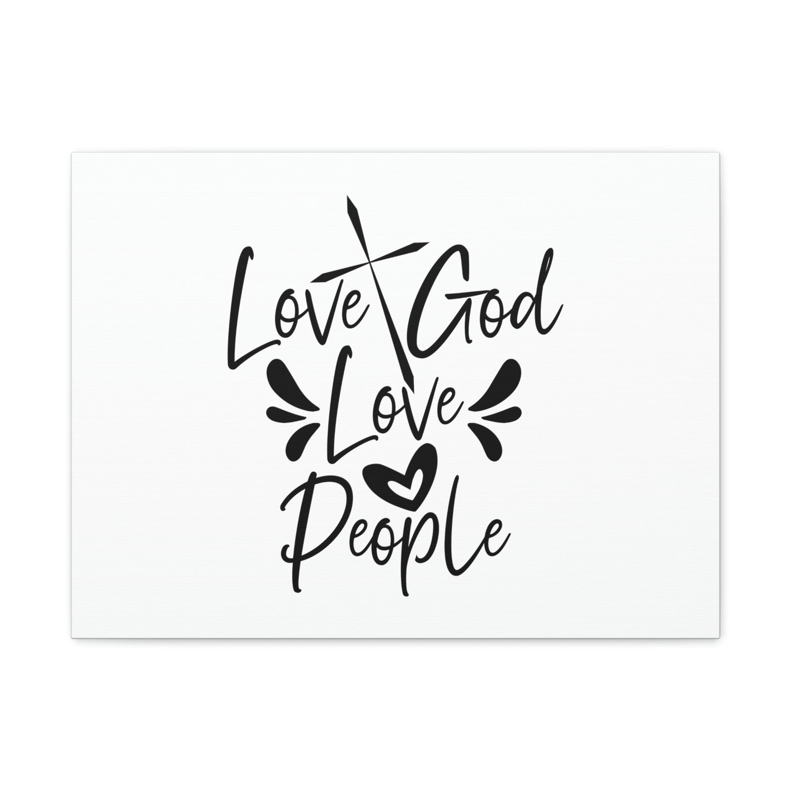 Scripture Walls Love God, Love People Luke 10:27 Cross Christian Wall Art Bible Verse Print Ready to Hang Unframed-Express Your Love Gifts