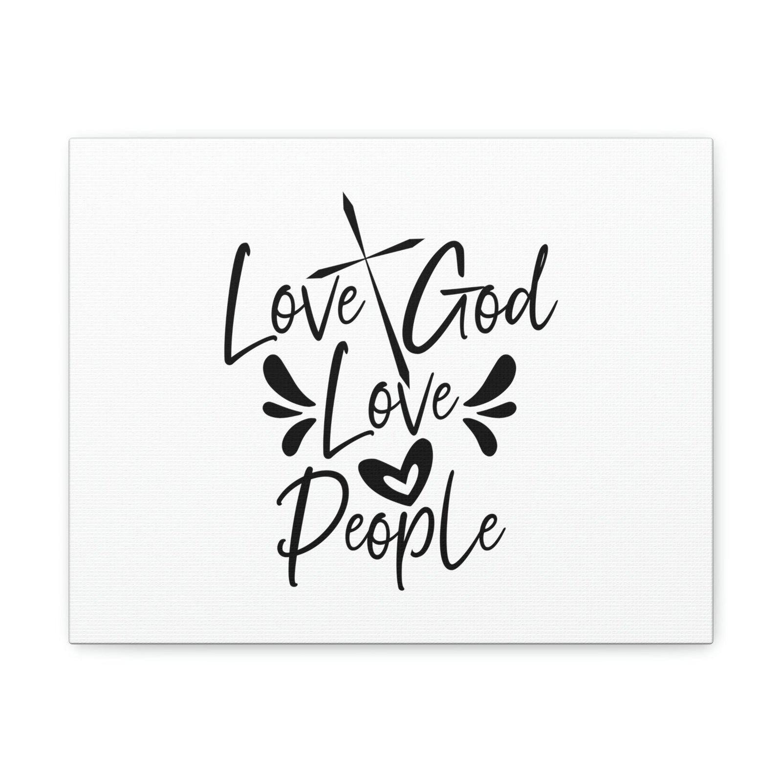 Scripture Walls Love God, Love People Luke 10:27 Cross Christian Wall Art Bible Verse Print Ready to Hang Unframed-Express Your Love Gifts