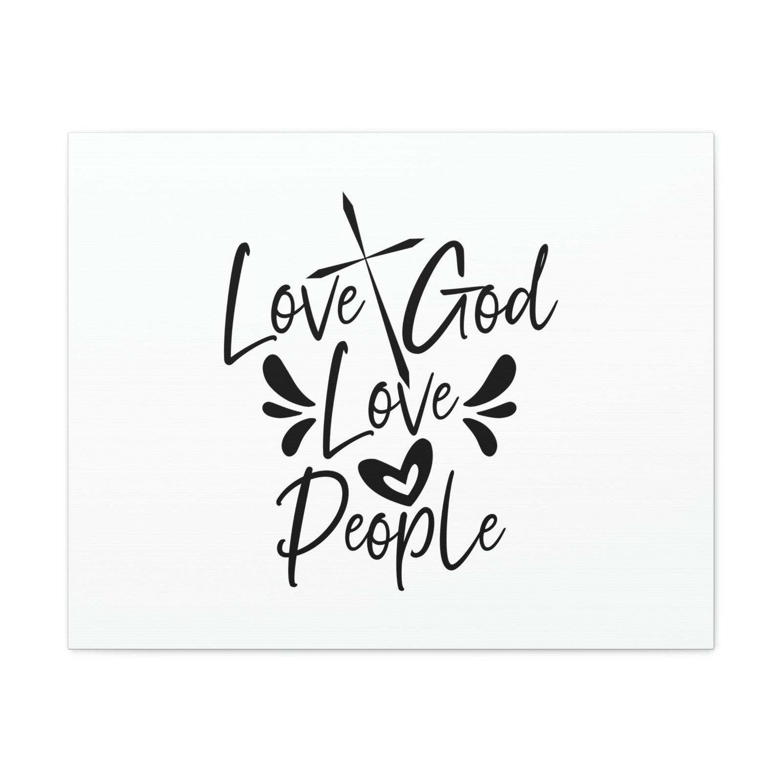 Scripture Walls Love God, Love People Luke 10:27 Cross Christian Wall Art Bible Verse Print Ready to Hang Unframed-Express Your Love Gifts