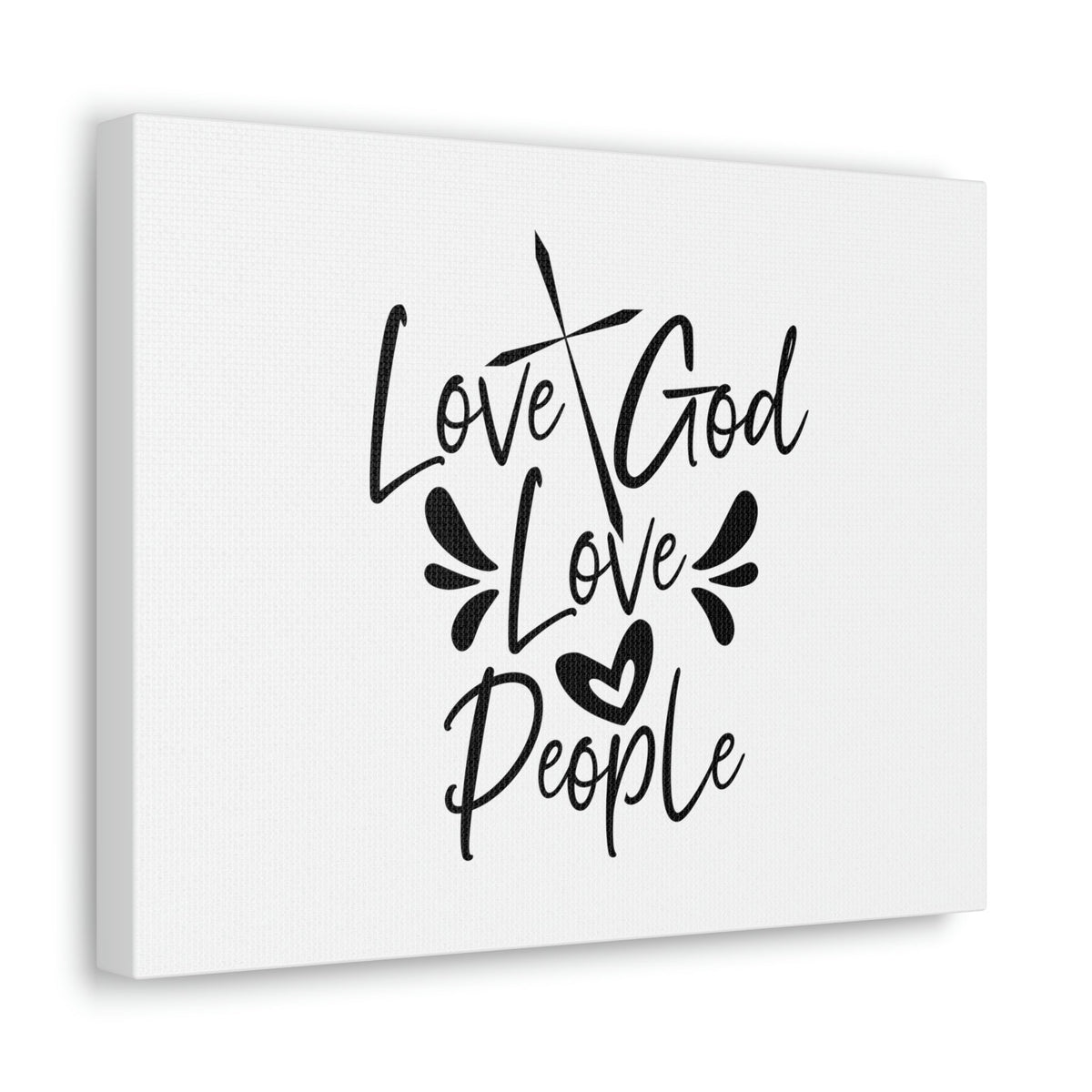 Scripture Walls Love God, Love People Luke 10:27 Cross Christian Wall Art Bible Verse Print Ready to Hang Unframed-Express Your Love Gifts