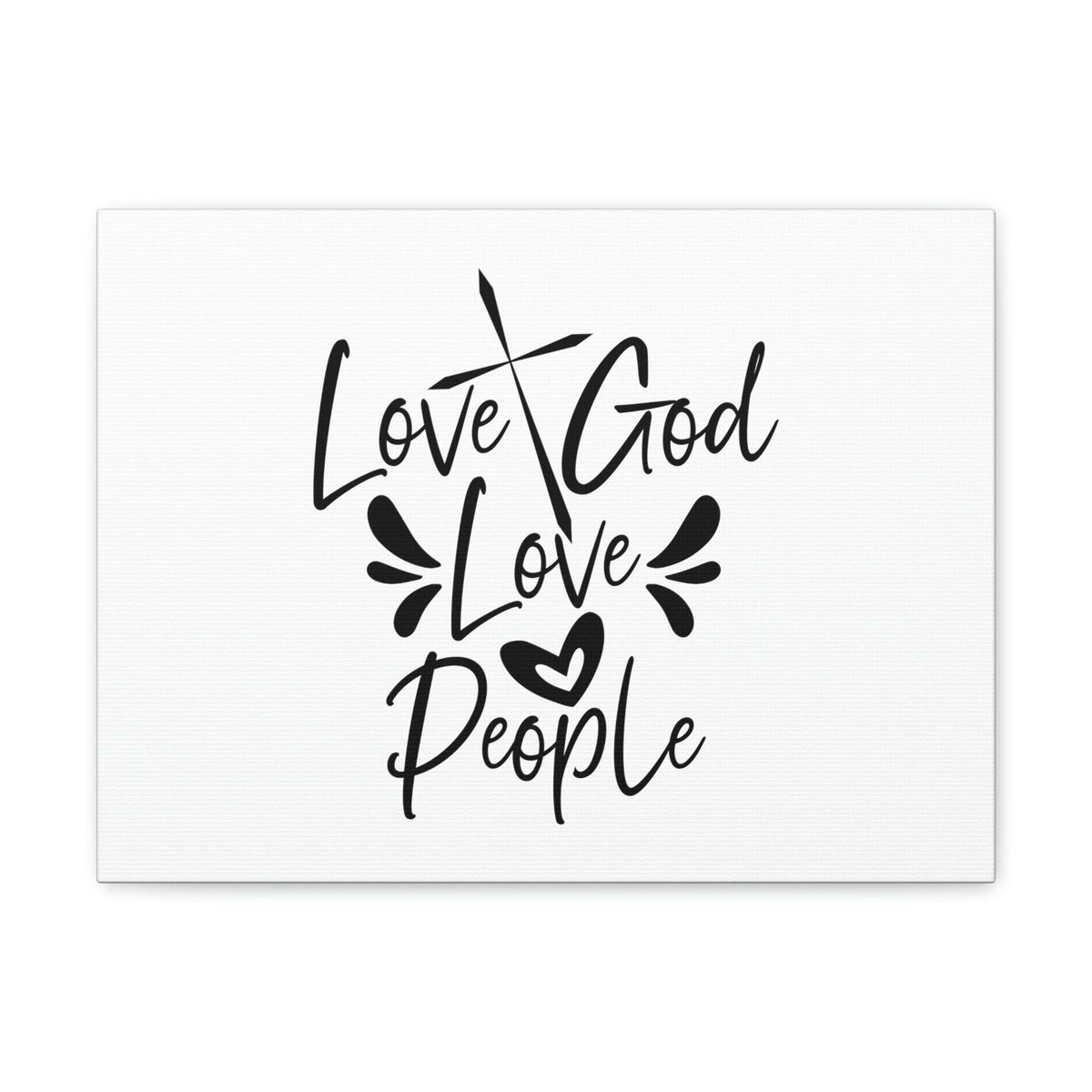Scripture Walls Love God, Love People Luke 10:27 Cross Christian Wall Art Bible Verse Print Ready to Hang Unframed-Express Your Love Gifts