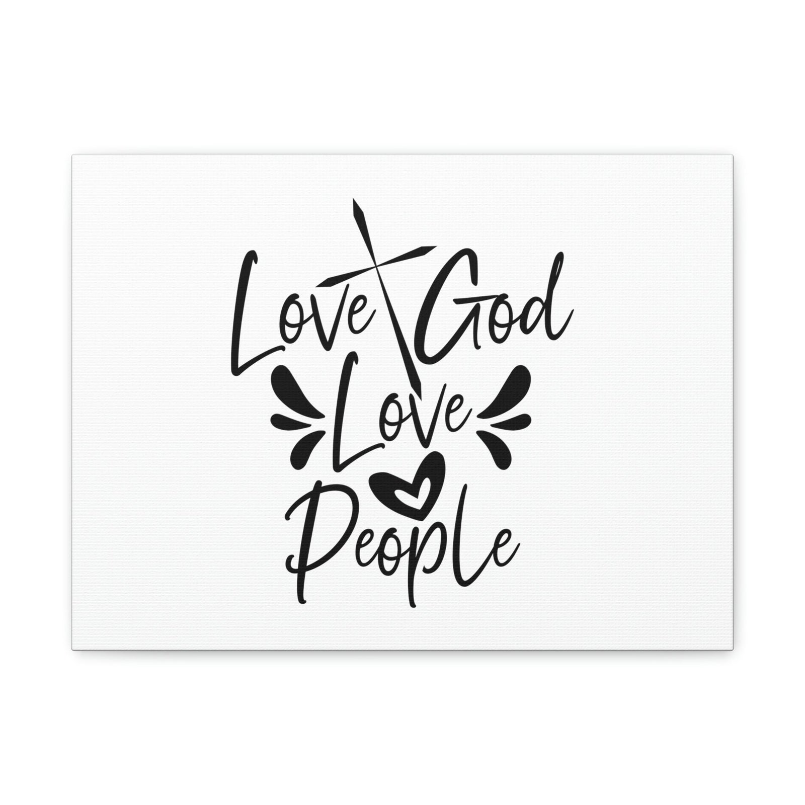 Scripture Walls Love God, Love People Luke 10:27 Cross Christian Wall Art Bible Verse Print Ready to Hang Unframed-Express Your Love Gifts