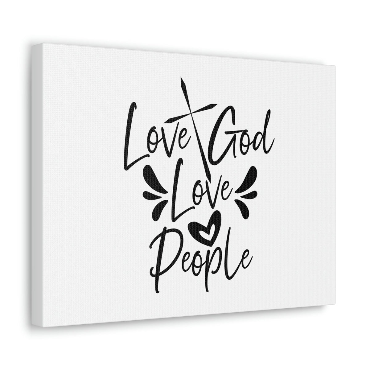 Scripture Walls Love God, Love People Luke 10:27 Cross Christian Wall Art Bible Verse Print Ready to Hang Unframed-Express Your Love Gifts
