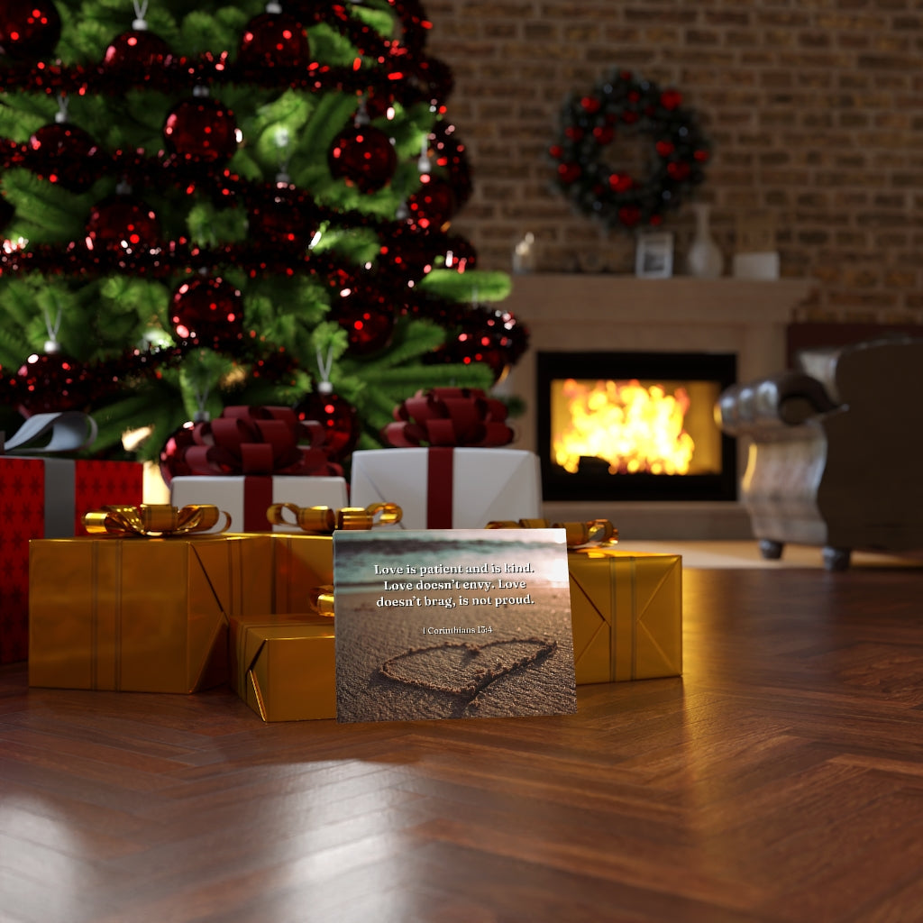 Scripture Walls Love Is... 1 Corinthians 13:4 Bible Verse Canvas Christian Wall Art Ready to Hang Unframed-Express Your Love Gifts