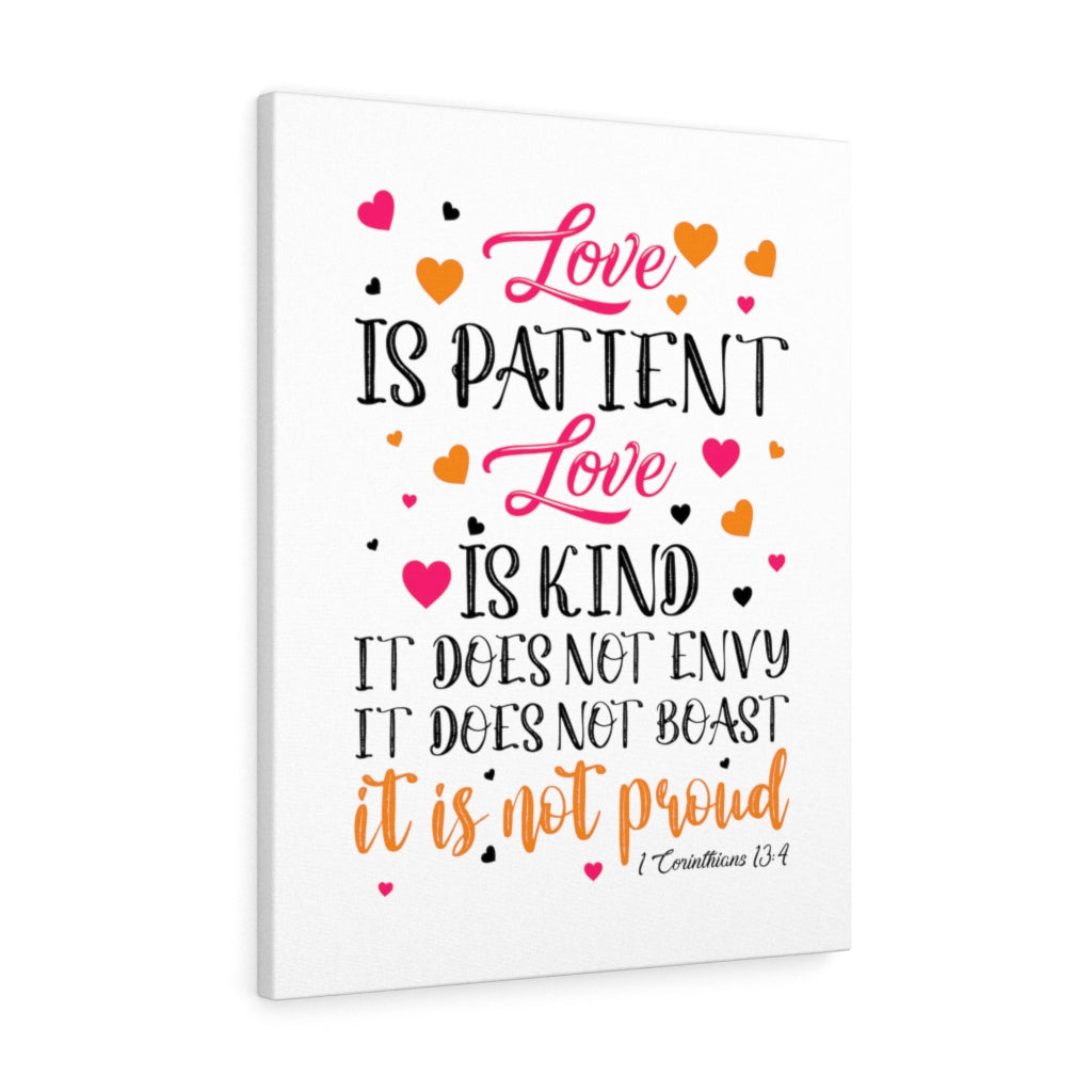 Scripture Walls Love Is Kind 1 Corinthians 13:4 Bible Verse Canvas Christian Wall Art Ready to Hang Unframed-Express Your Love Gifts
