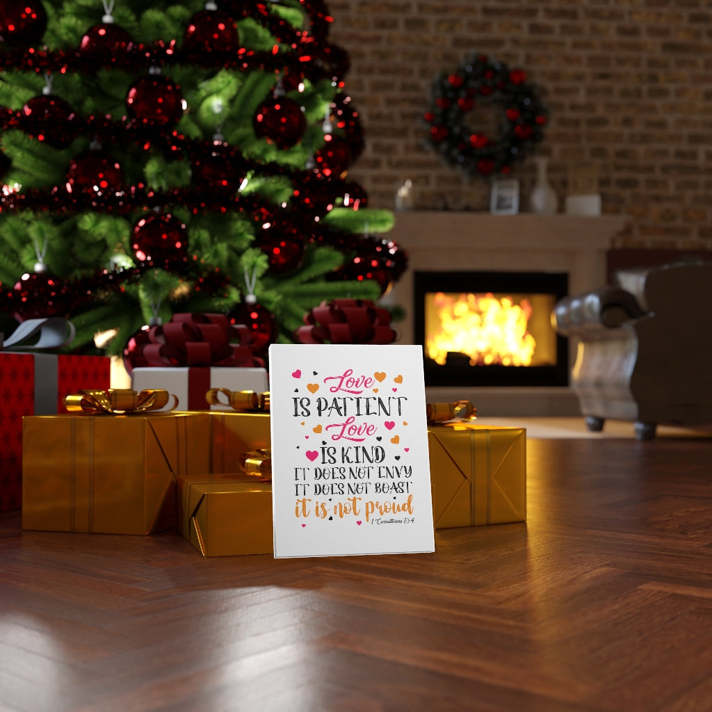 Scripture Walls Love Is Kind 1 Corinthians 13:4 Bible Verse Canvas Christian Wall Art Ready to Hang Unframed-Express Your Love Gifts