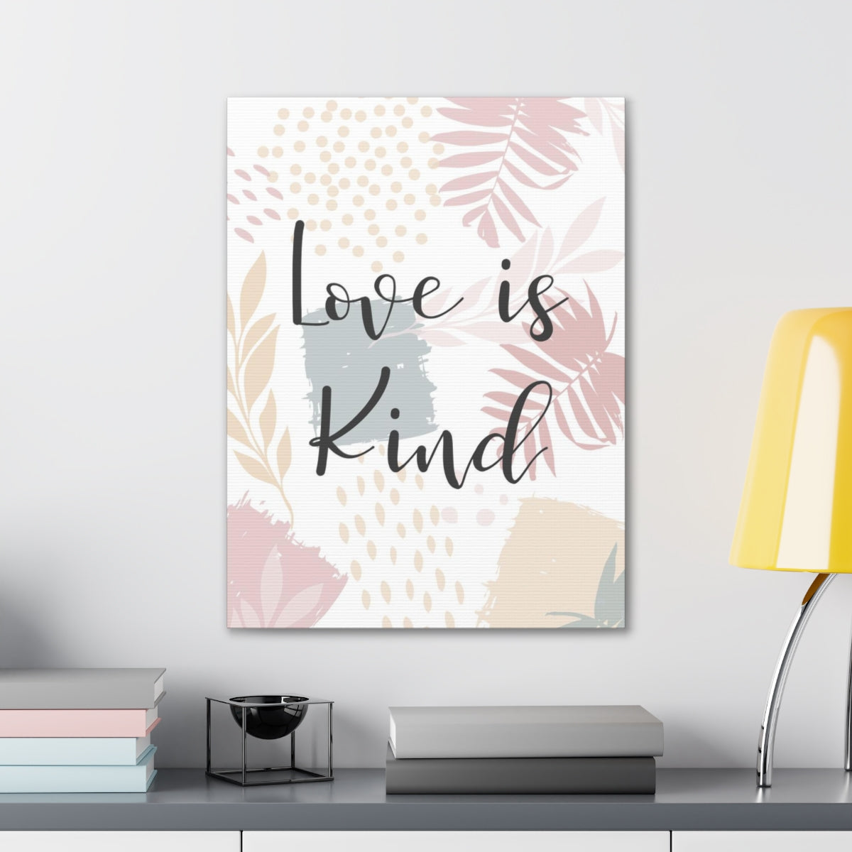 Scripture Walls Love Is Kind 1 Corinthians 13:4 Leaf Christian Wall Art Bible Verse Print Ready to Hang Unframed-Express Your Love Gifts