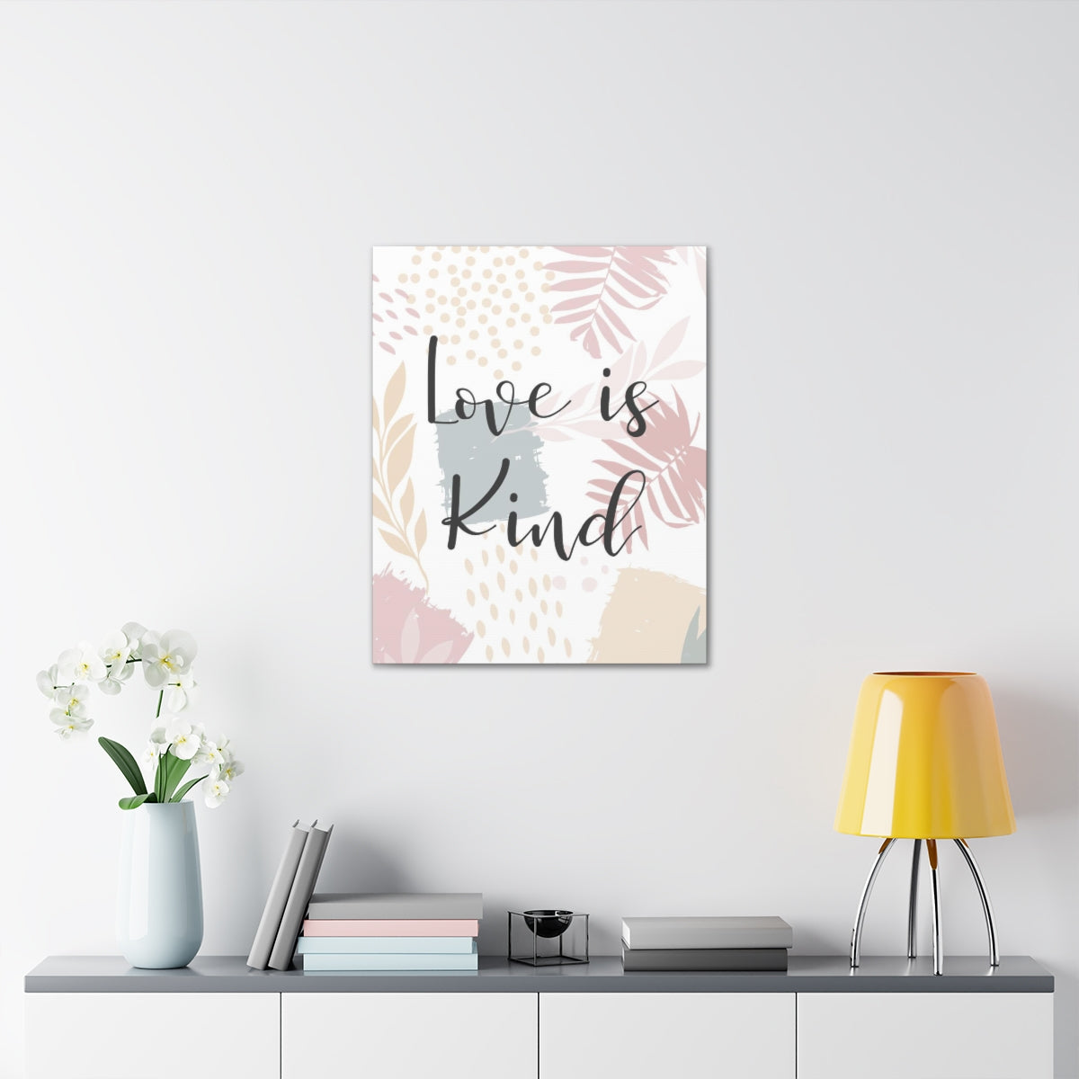 Scripture Walls Love Is Kind 1 Corinthians 13:4 Leaf Christian Wall Art Bible Verse Print Ready to Hang Unframed-Express Your Love Gifts