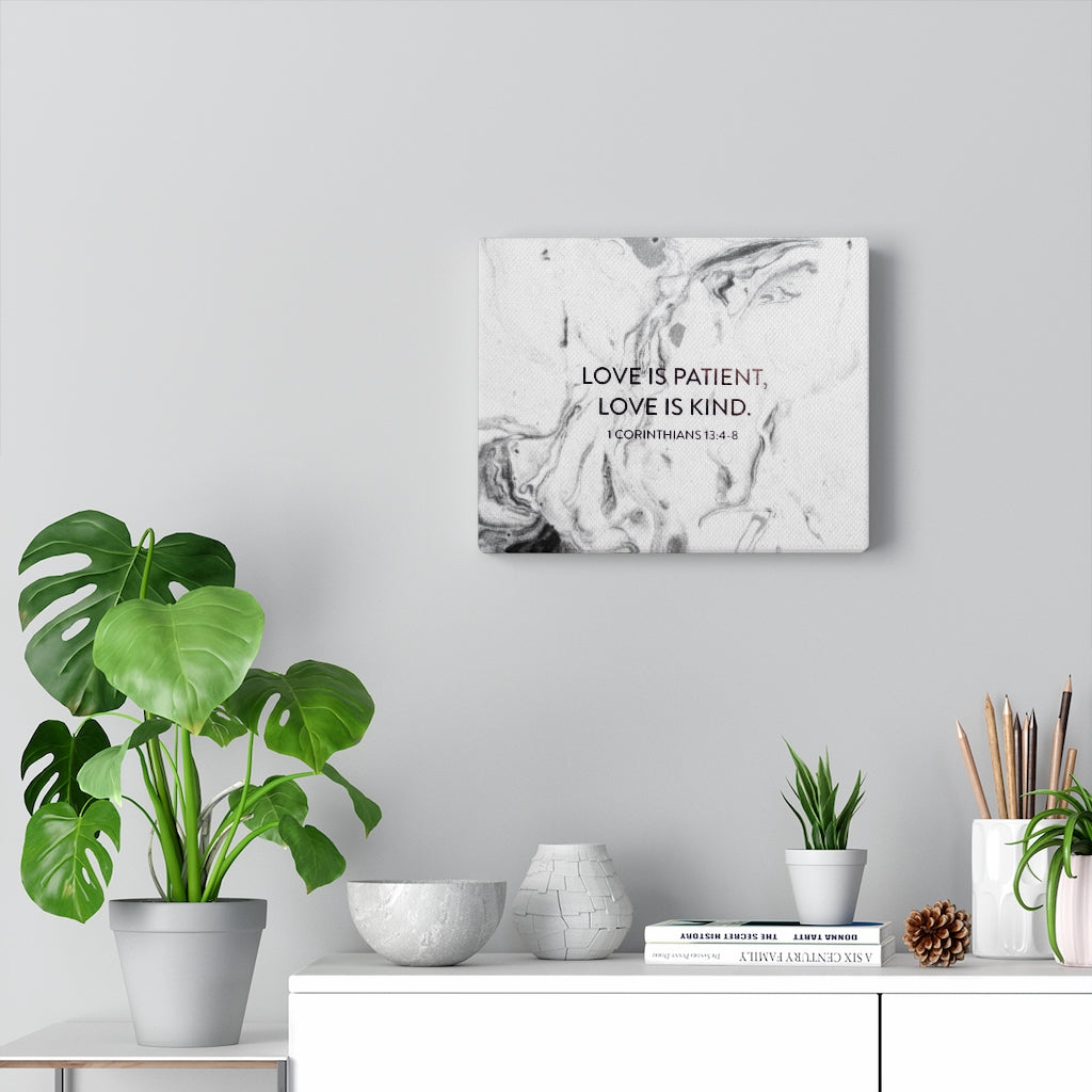 Scripture Walls Love Is Patient 1 Corinthians 13:4-8 Bible Verse Canvas Christian Wall Art Ready to Hang Unframed-Express Your Love Gifts
