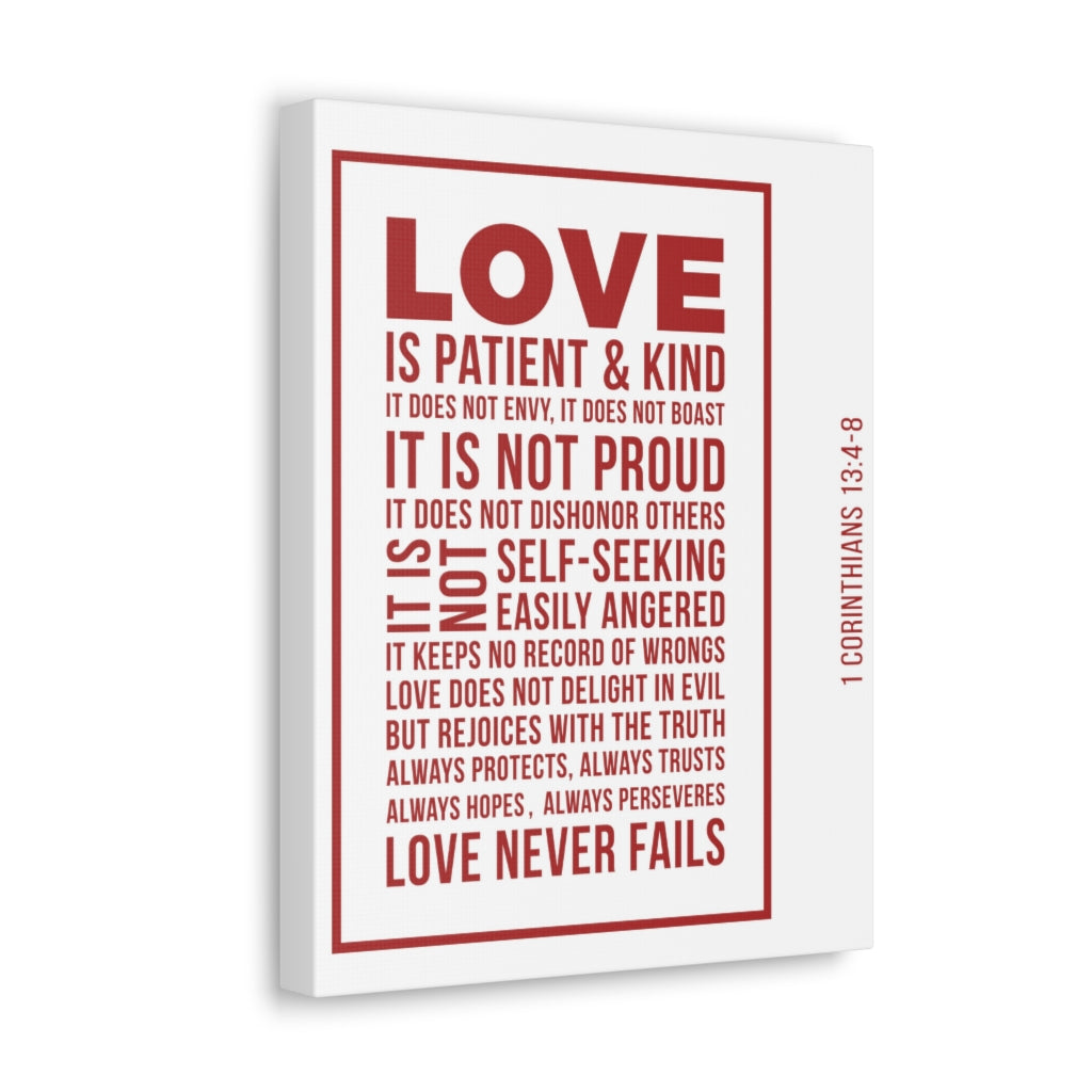 Scripture Walls Love Is Patient 1 Corinthians 13:4-8 Christian Wall Art Bible Verse Print Ready To Hang Unframed-Express Your Love Gifts