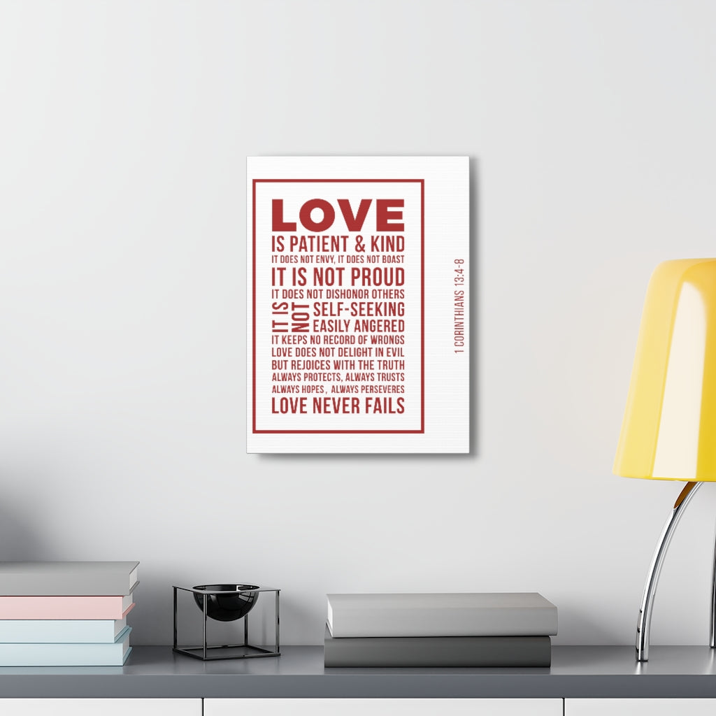 Scripture Walls Love Is Patient 1 Corinthians 13:4-8 Christian Wall Art Bible Verse Print Ready To Hang Unframed-Express Your Love Gifts