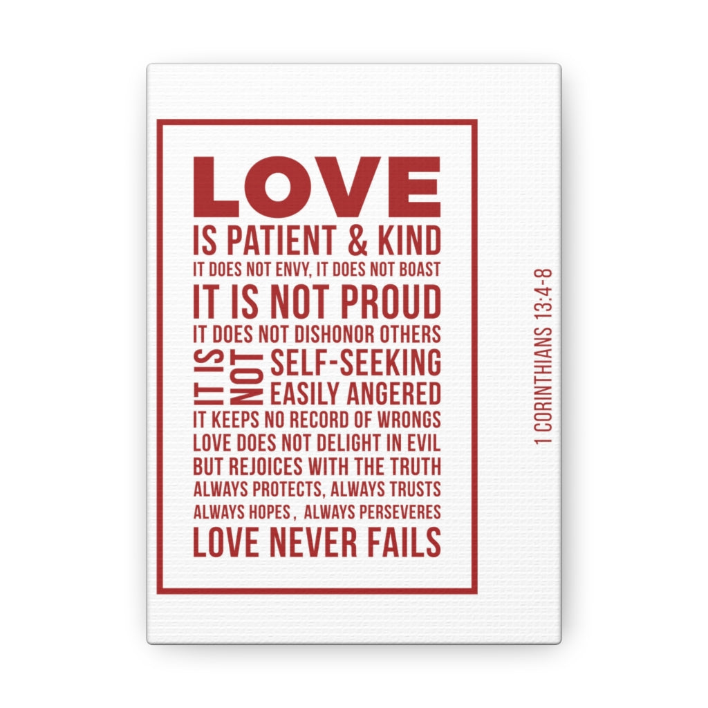 Scripture Walls Love Is Patient 1 Corinthians 13:4-8 Christian Wall Art Bible Verse Print Ready To Hang Unframed-Express Your Love Gifts