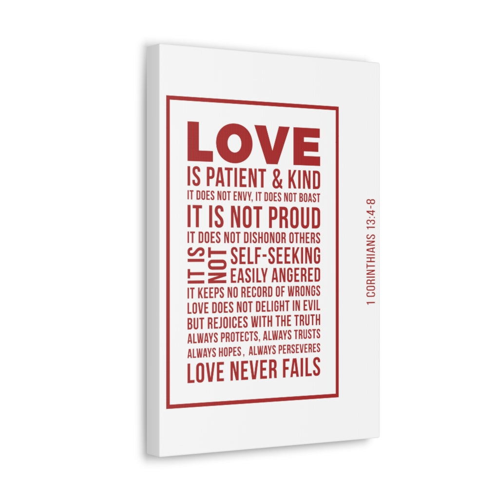 Scripture Walls Love Is Patient 1 Corinthians 13:4-8 Christian Wall Art Bible Verse Print Ready To Hang Unframed-Express Your Love Gifts
