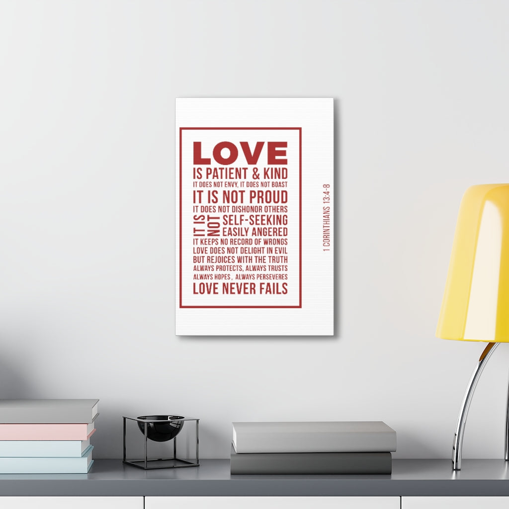Scripture Walls Love Is Patient 1 Corinthians 13:4-8 Christian Wall Art Bible Verse Print Ready To Hang Unframed-Express Your Love Gifts