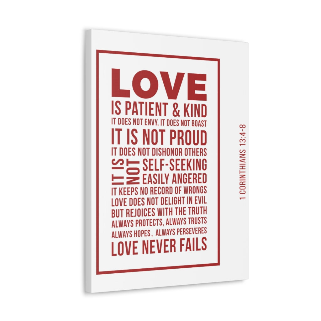 Scripture Walls Love Is Patient 1 Corinthians 13:4-8 Christian Wall Art Bible Verse Print Ready To Hang Unframed-Express Your Love Gifts