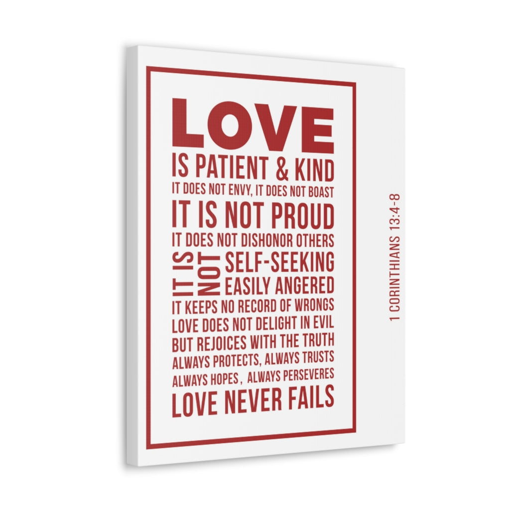 Scripture Walls Love Is Patient 1 Corinthians 13:4-8 Christian Wall Art Bible Verse Print Ready To Hang Unframed-Express Your Love Gifts
