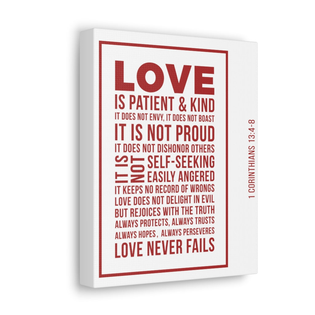 Scripture Walls Love Is Patient 1 Corinthians 13:4-8 Christian Wall Art Bible Verse Print Ready To Hang Unframed-Express Your Love Gifts
