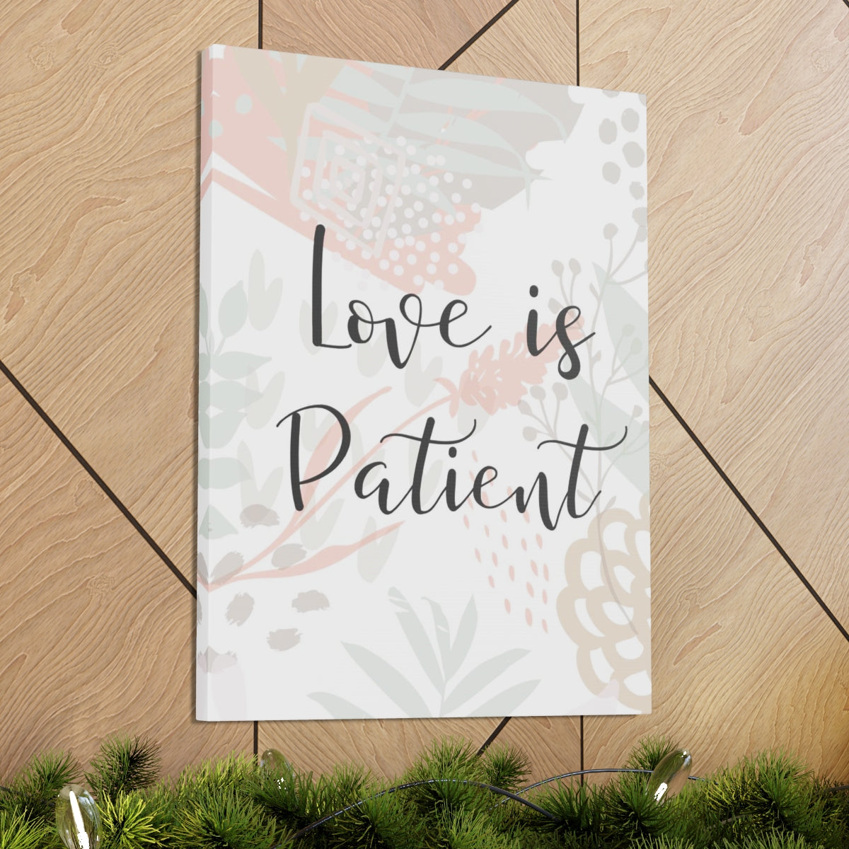 Scripture Walls Love Is Patient 1 Corinthians 13:4 Christian Wall Art Bible Verse Print Ready to Hang Unframed-Express Your Love Gifts