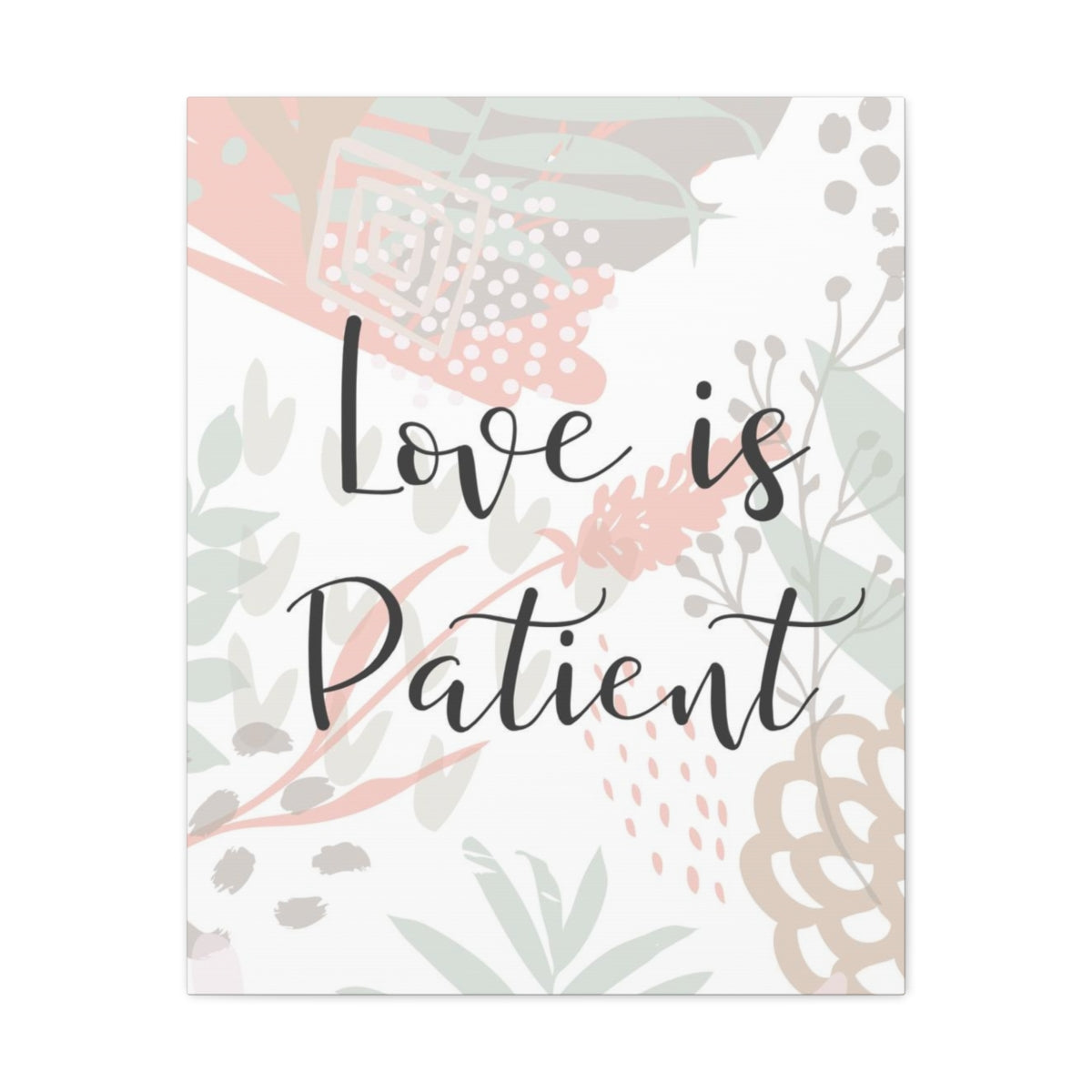 Scripture Walls Love Is Patient 1 Corinthians 13:4 Christian Wall Art Bible Verse Print Ready to Hang Unframed-Express Your Love Gifts